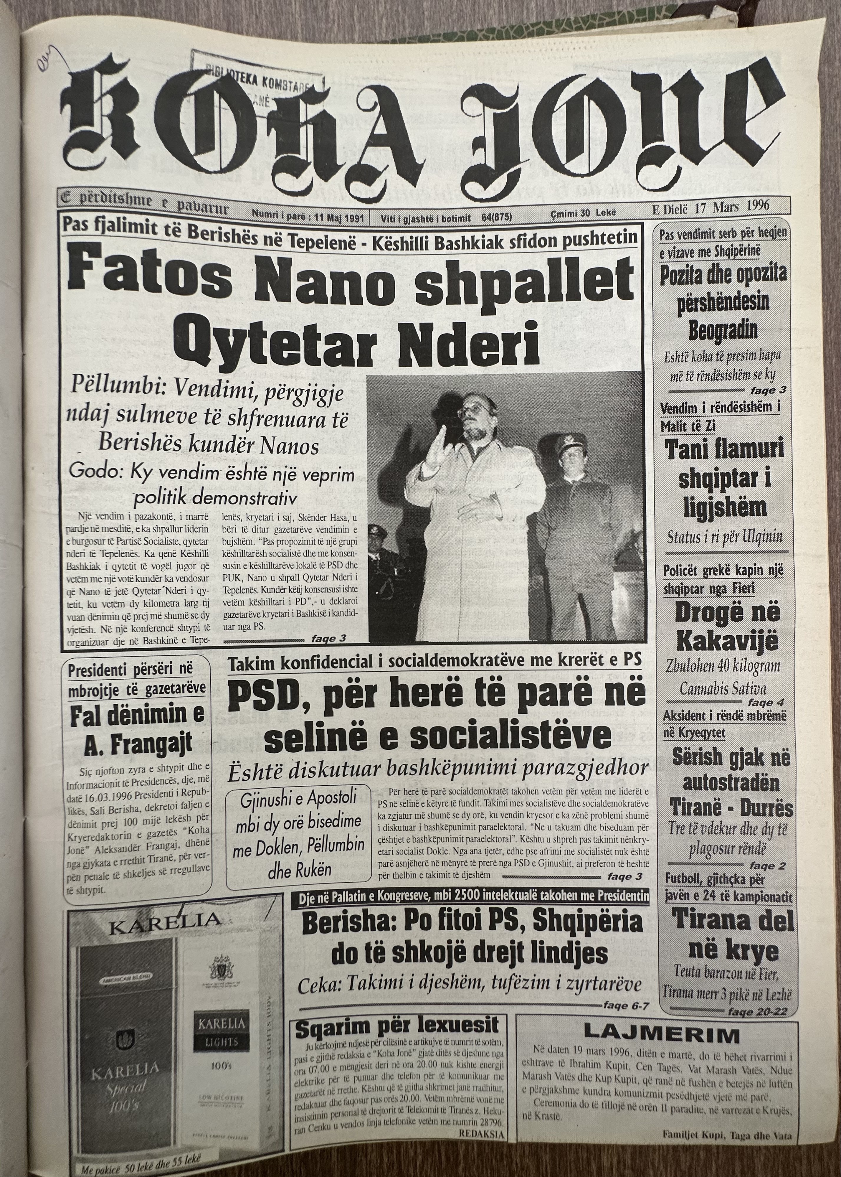 Koha Jonë 1996-03-17