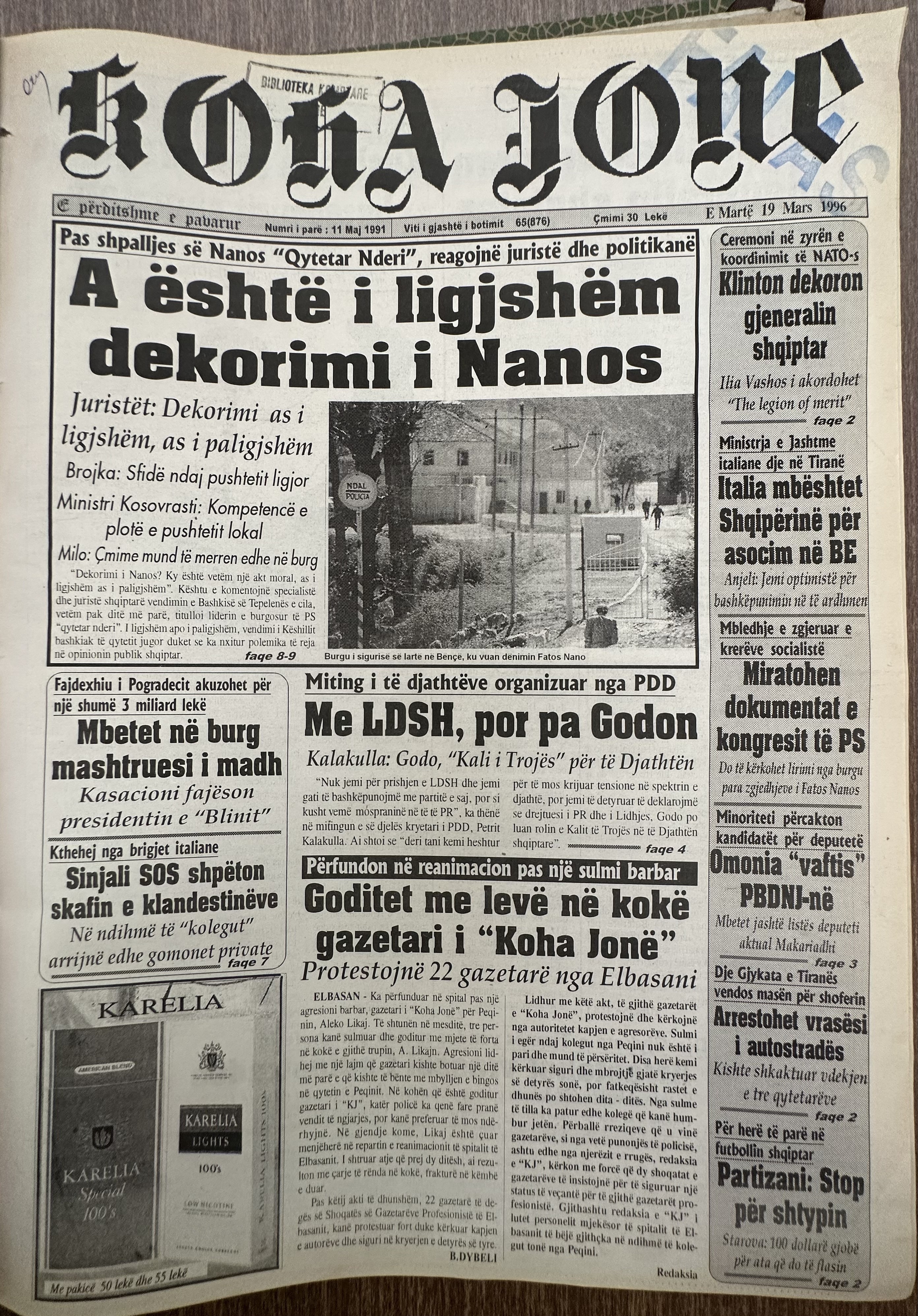 Koha Jonë 1996-03-19