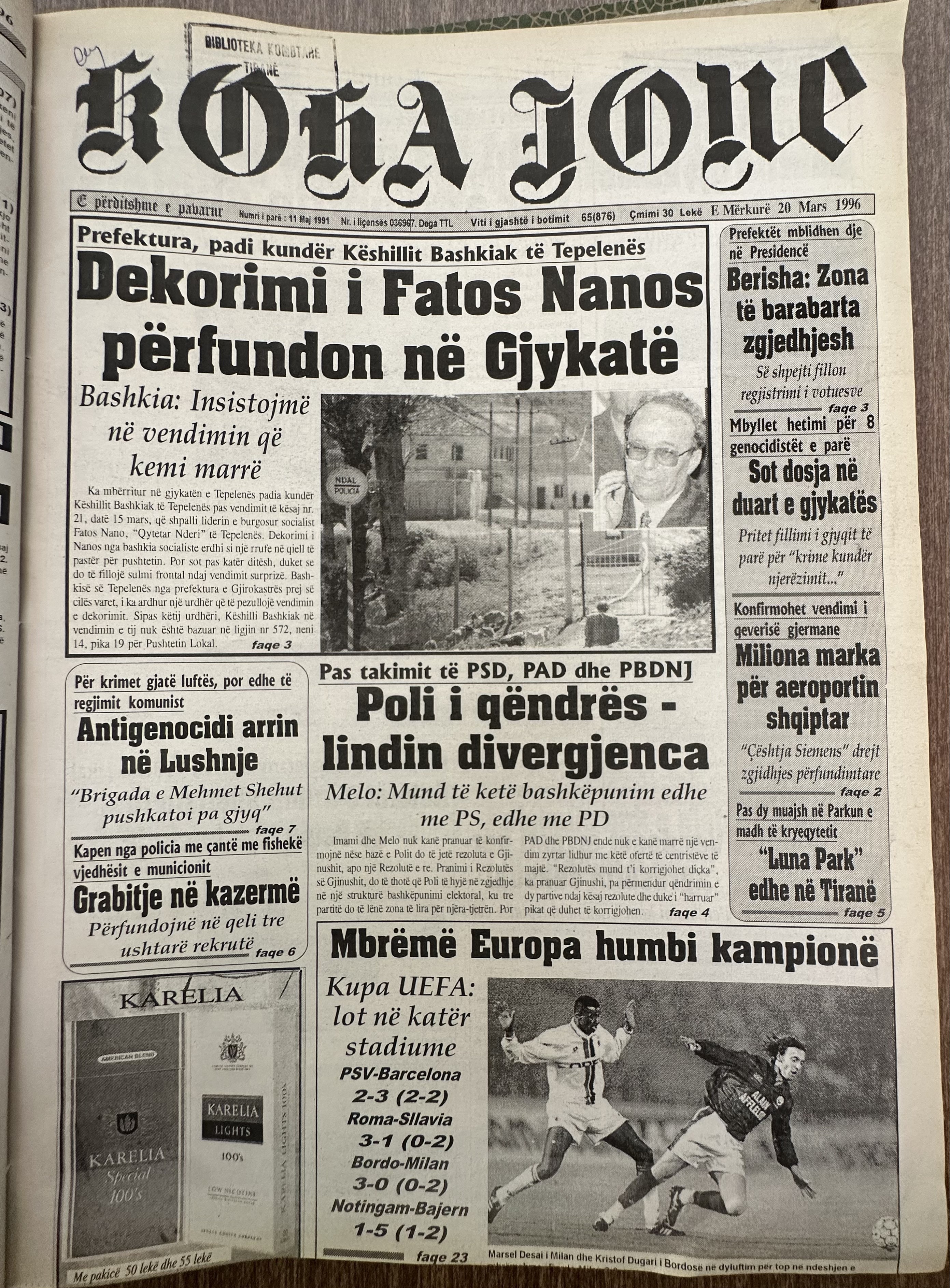 Koha Jonë 1996-03-20