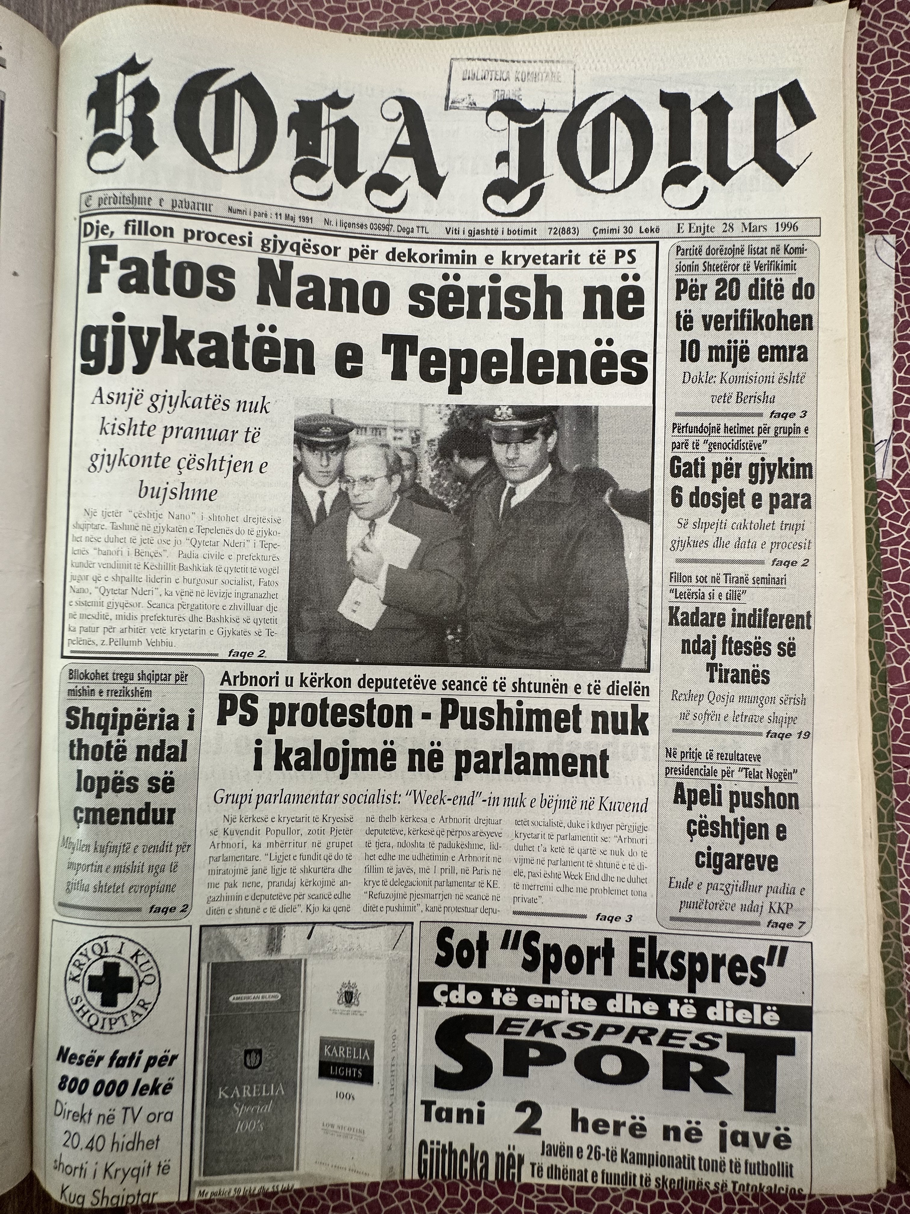 Koha Jonë 1996-03-28