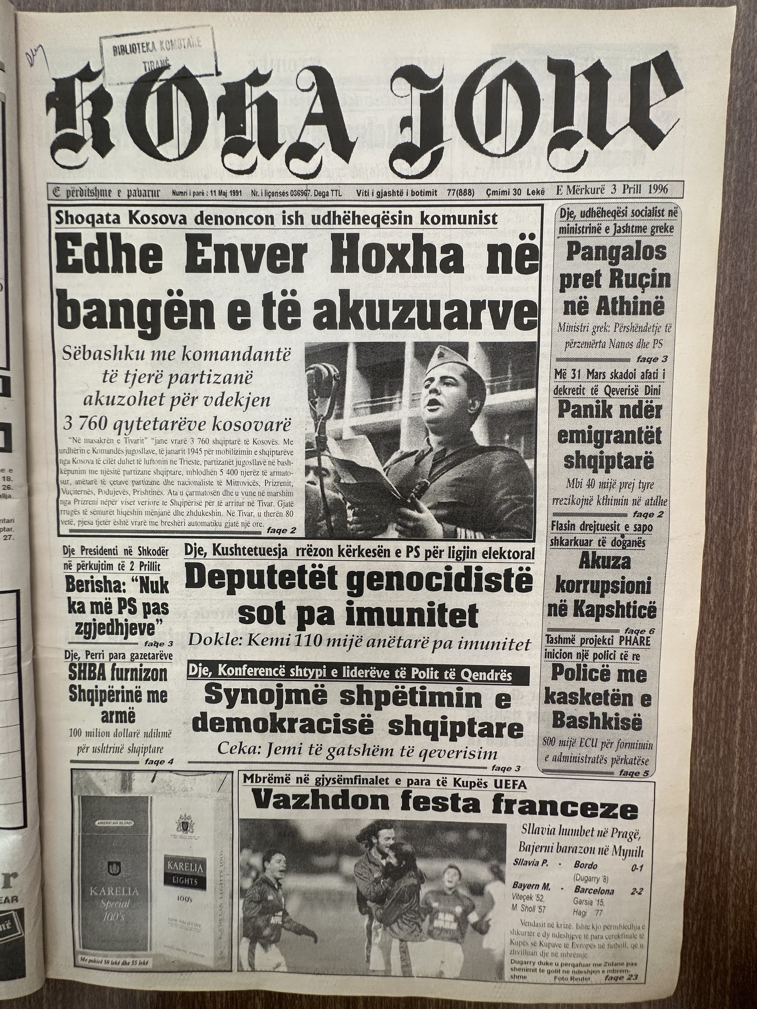 Koha Jonë 1996-04-03
