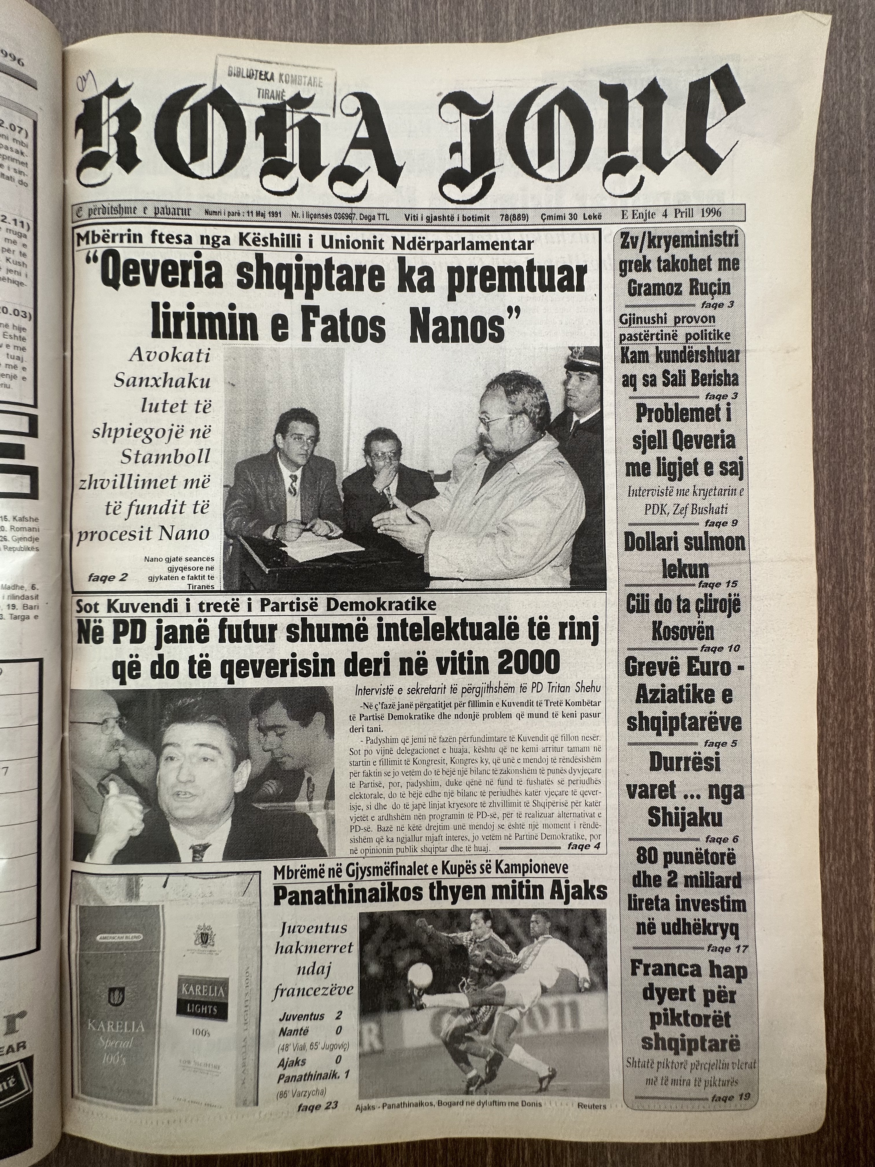 Koha Jonë 1996-04-04