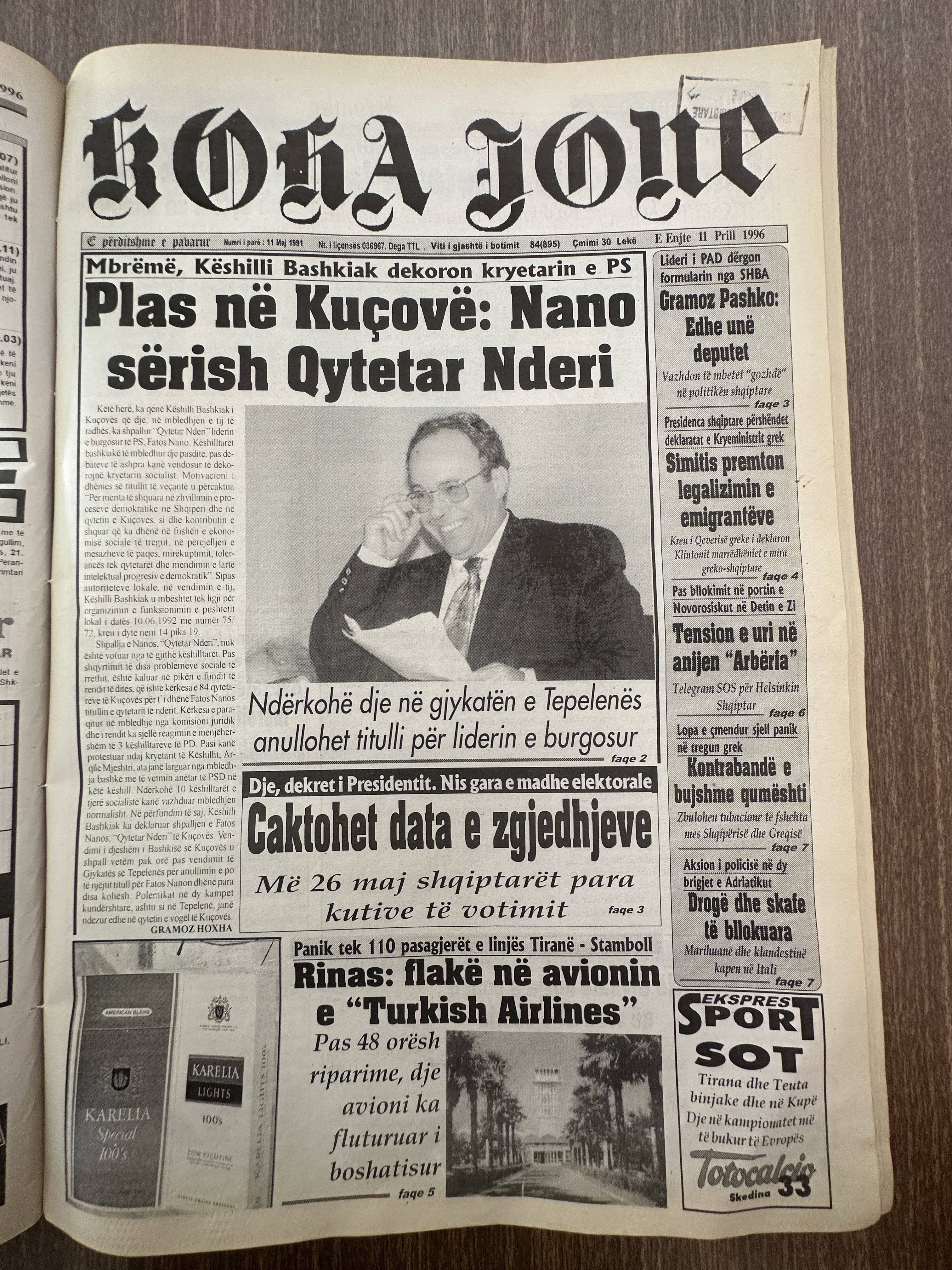 Koha Jonë 1996-04-11