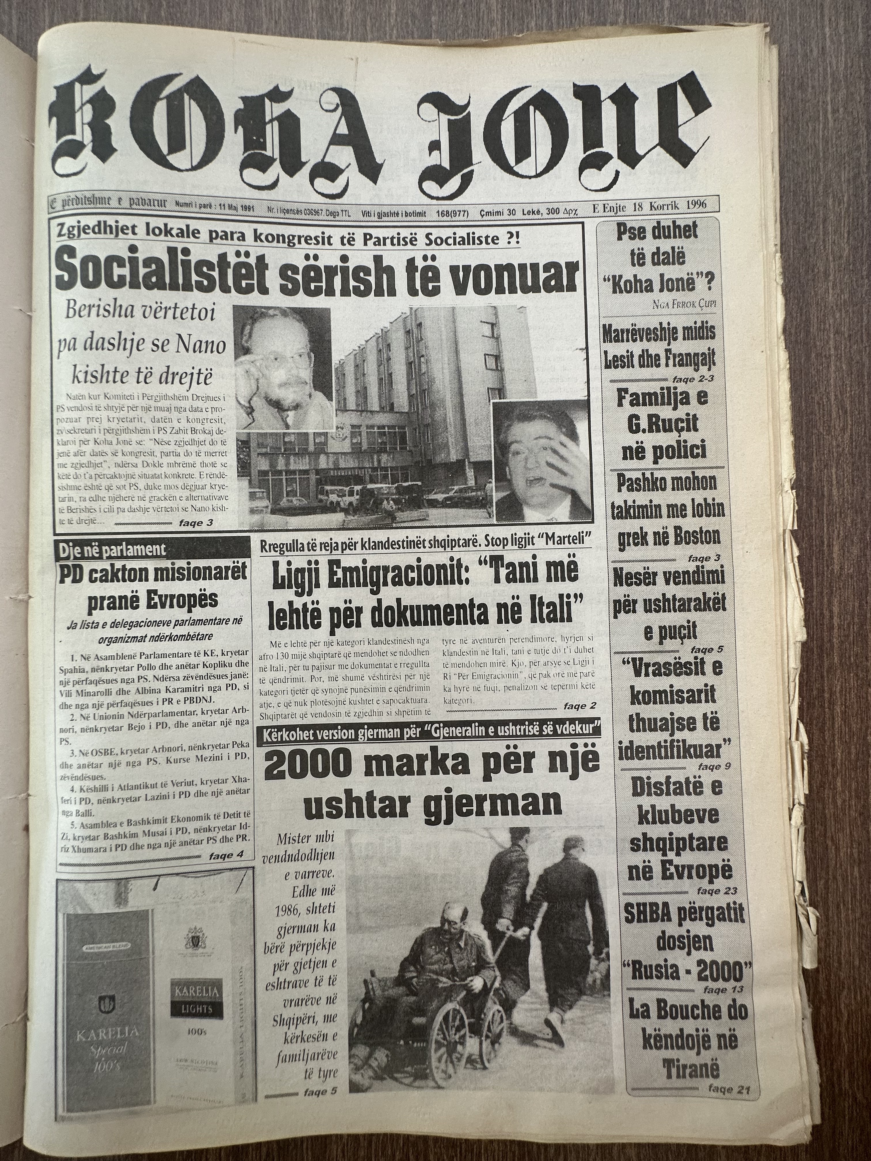 Koha Jonë 1996-07-18