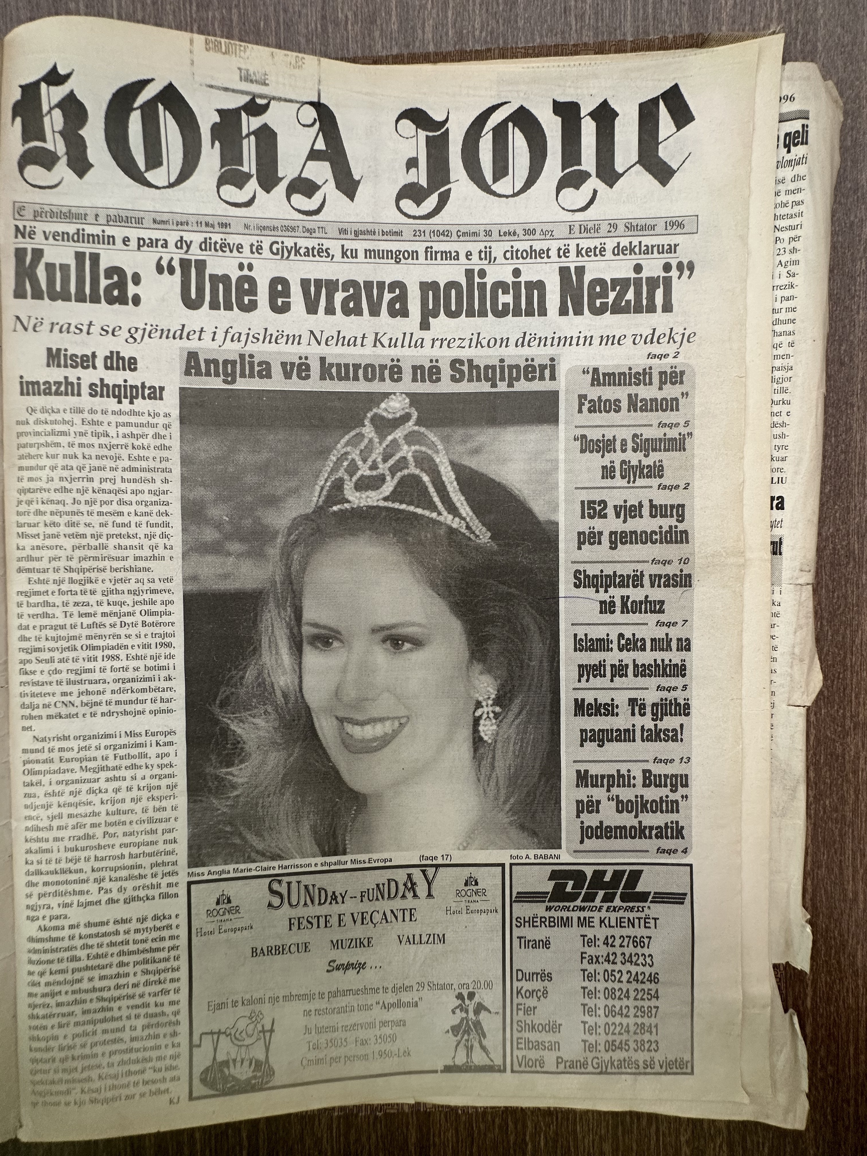 Koha Jonë 1996-02-29