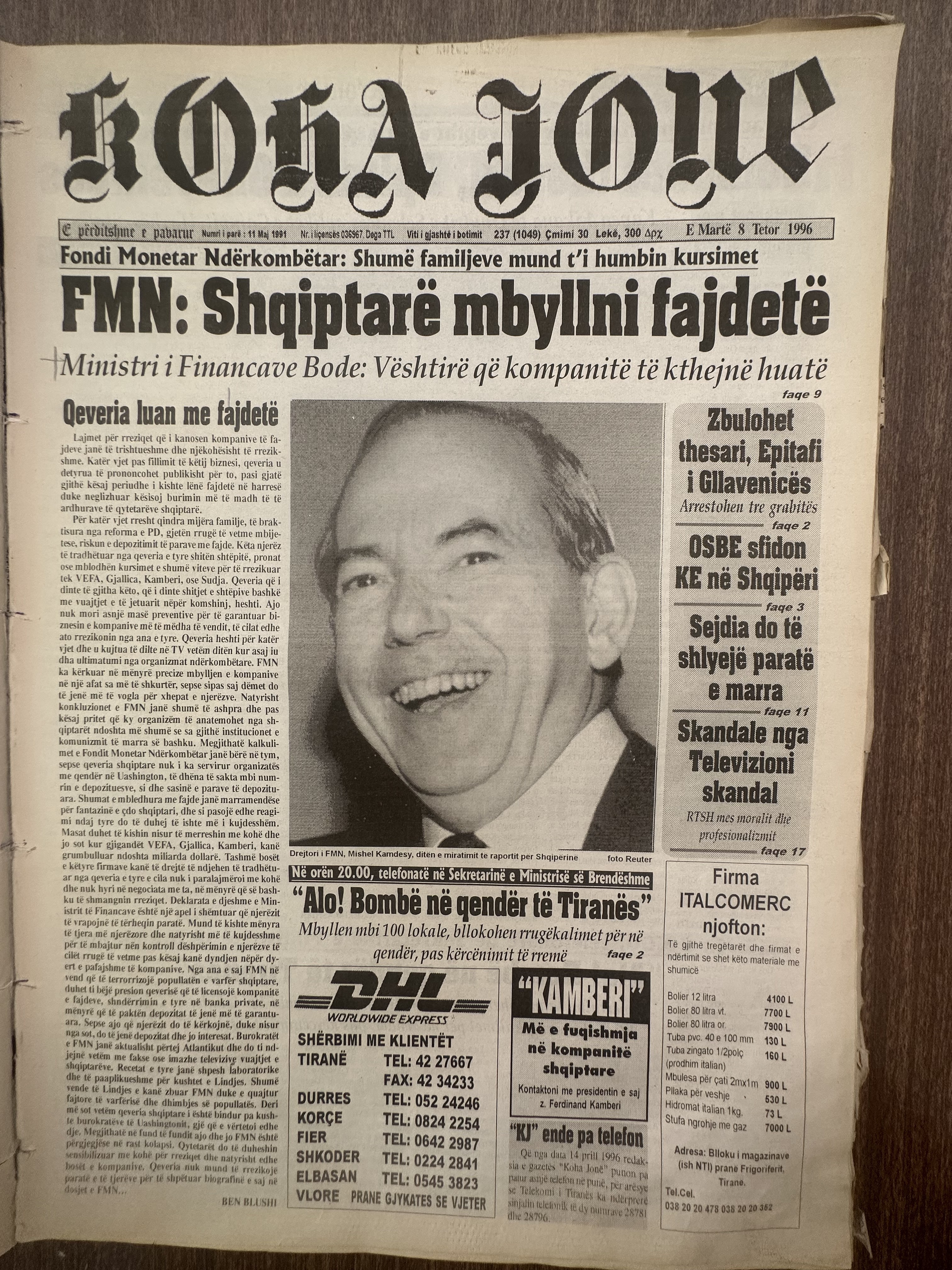 Koha Jonë 1996-10-08
