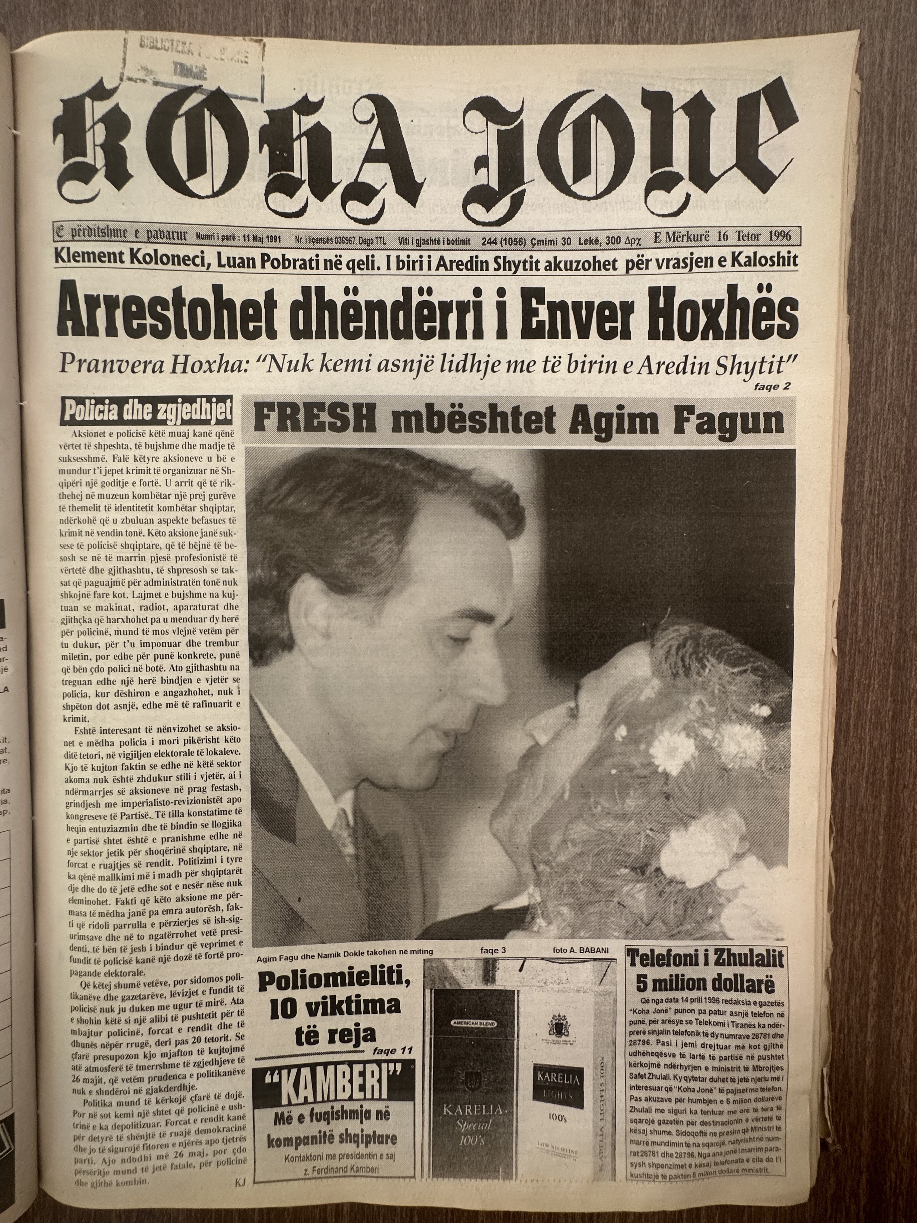 Koha Jonë 1996-10-16