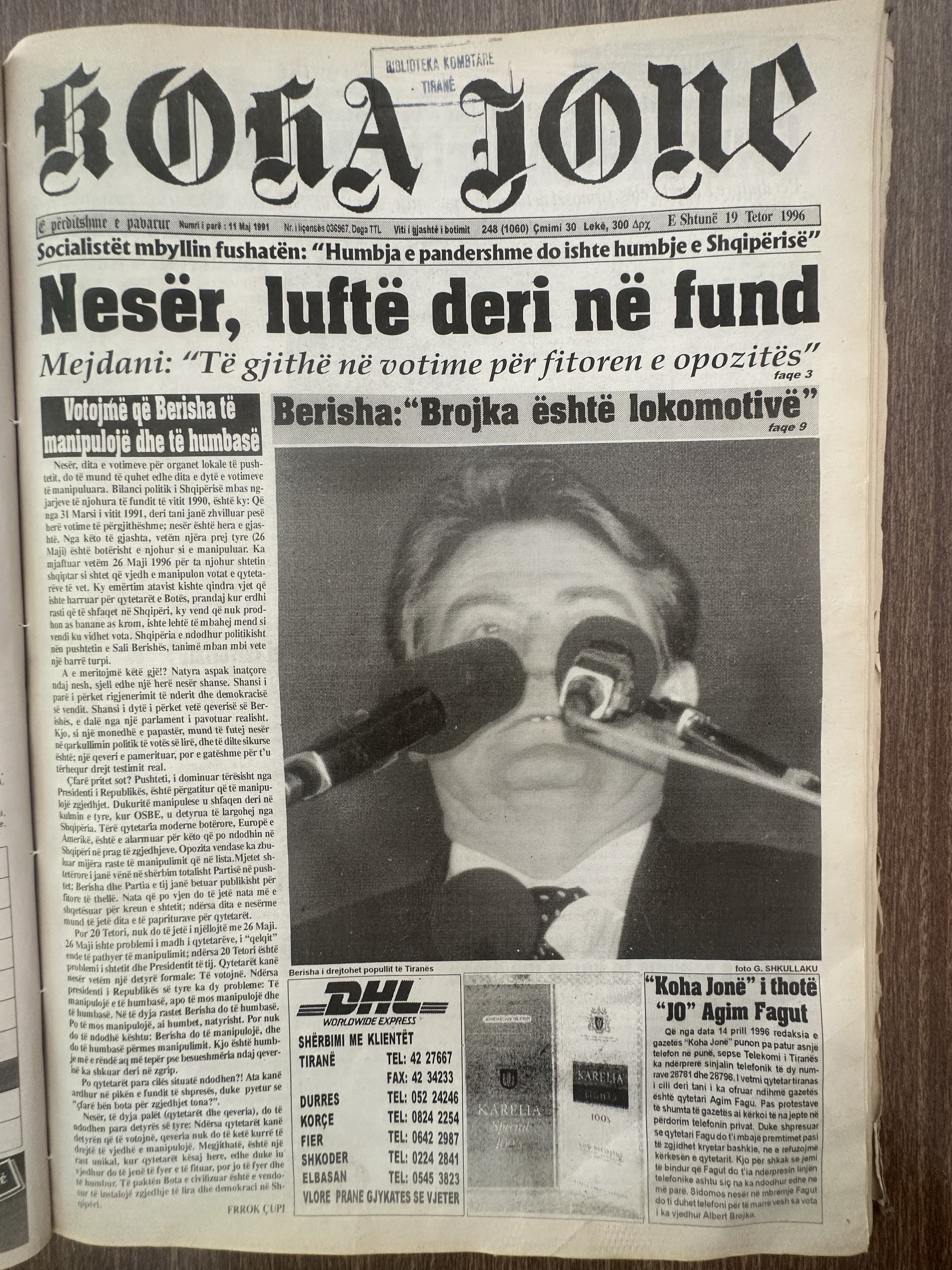 Koha Jonë 1996-10-19