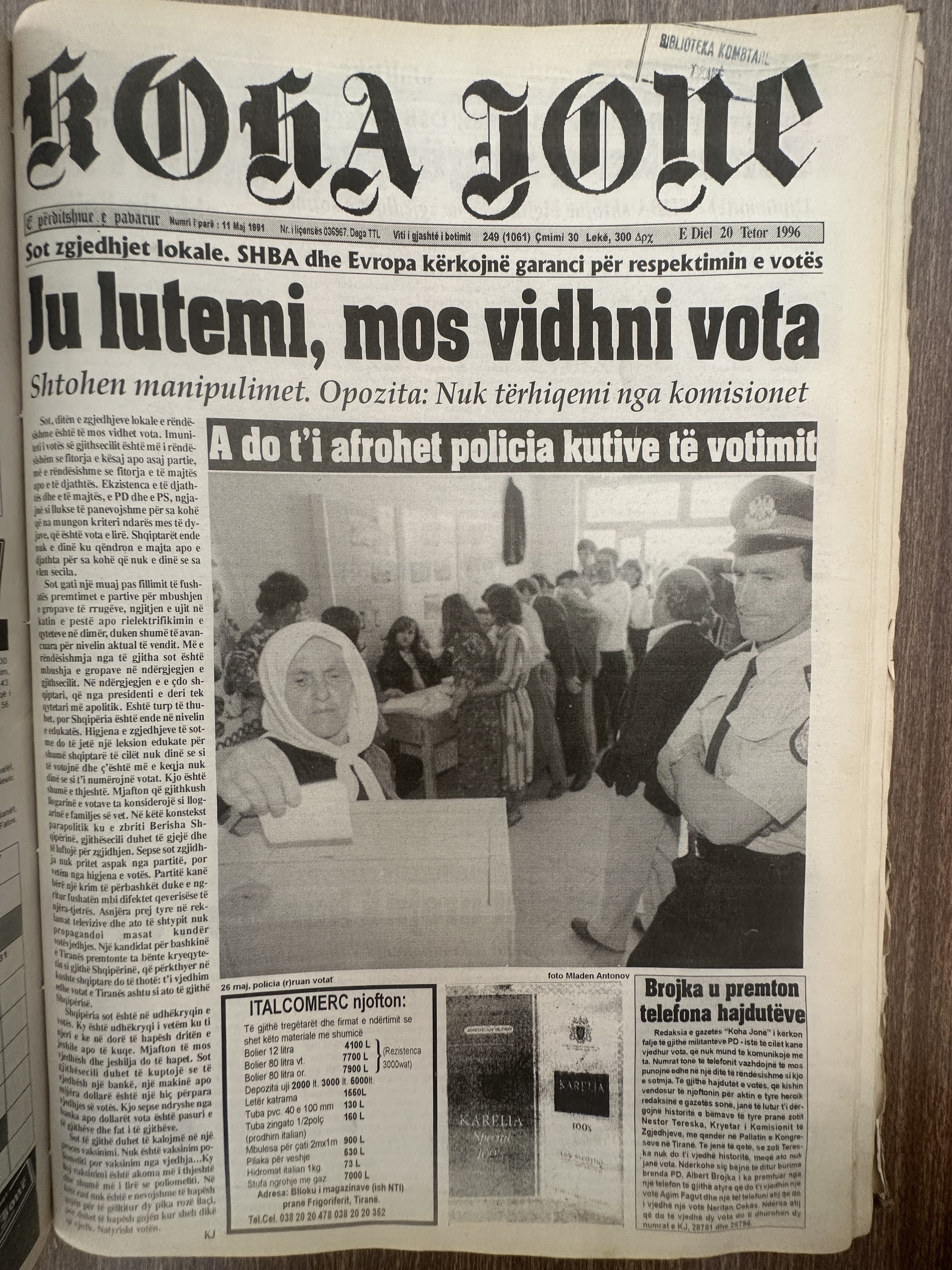 Koha Jonë 1996-10-20