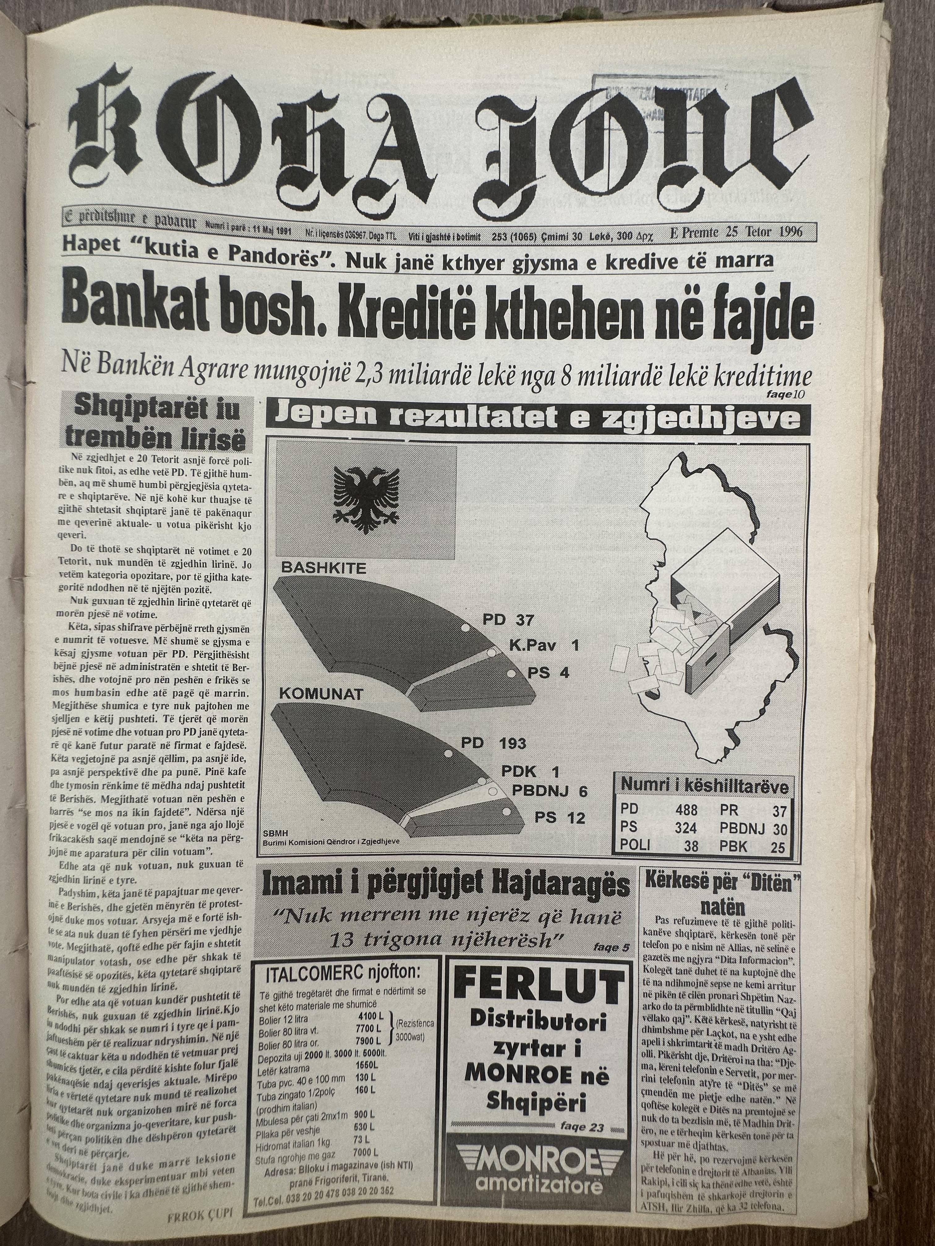 Koha Jonë 1996-10-25