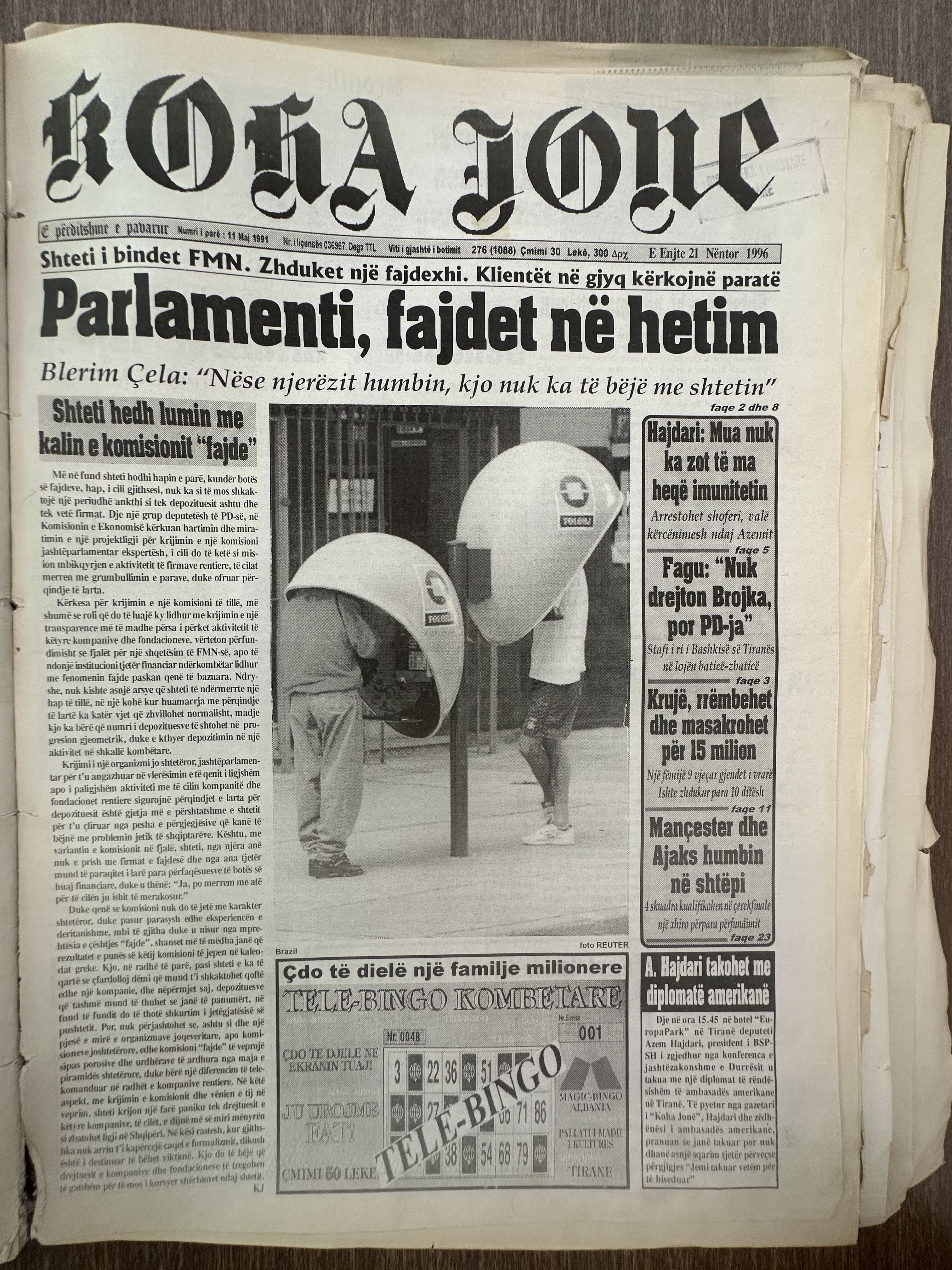 Koha Jonë 1996-11-21