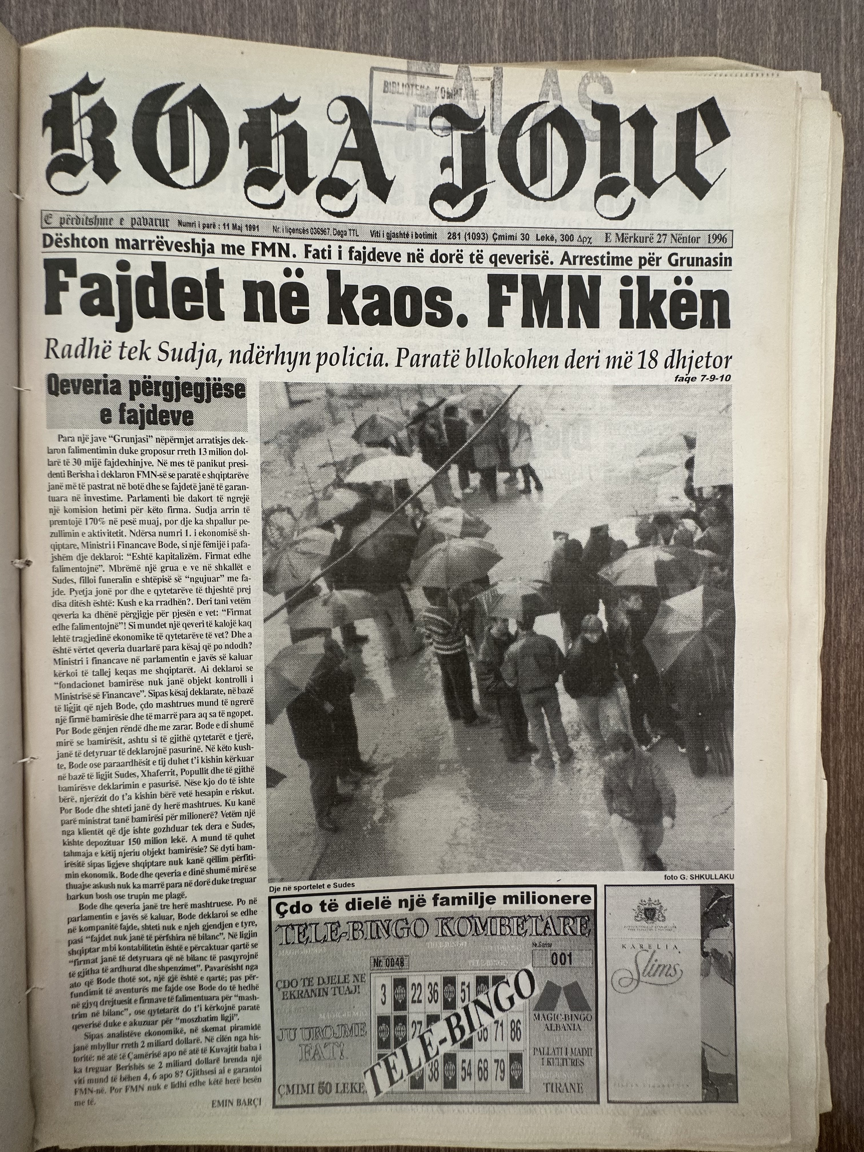 Koha Jonë 1996-11-27