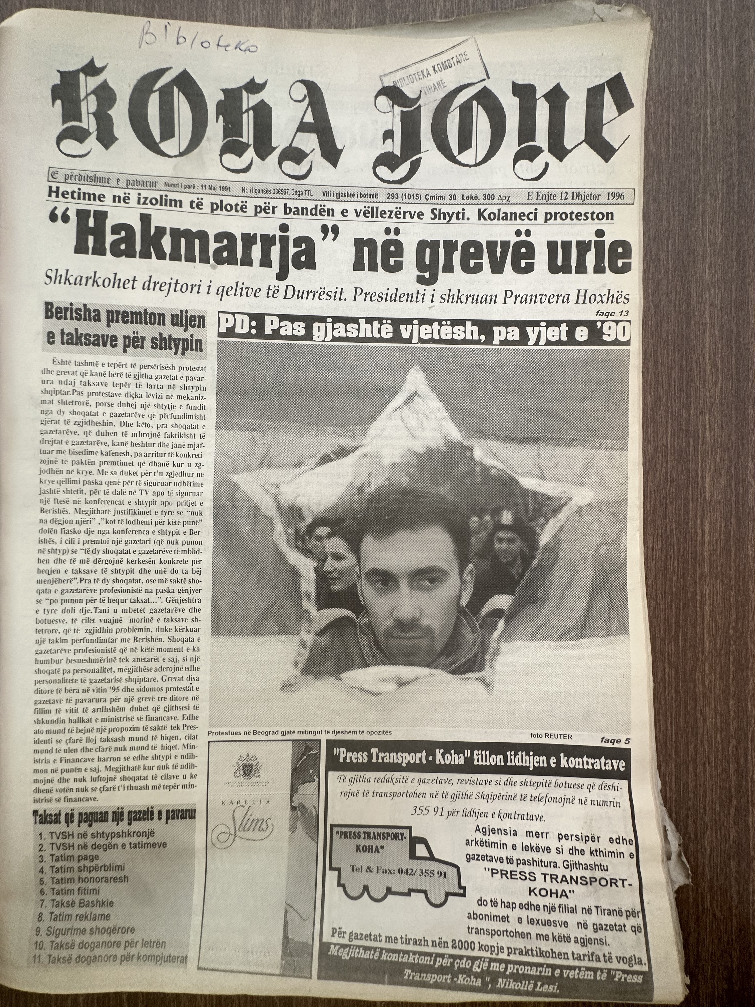 Koha Jonë 1996-12-12