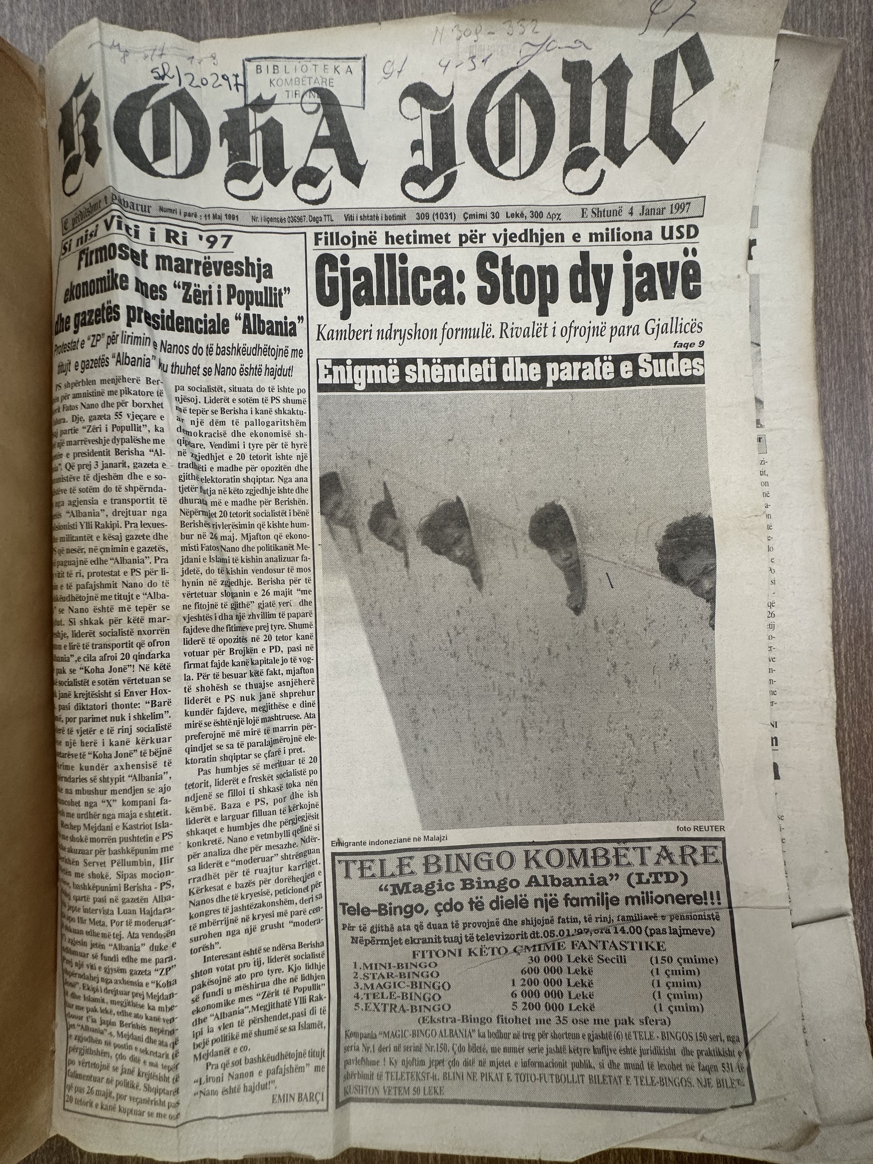 Koha Jonë 1997-01-04