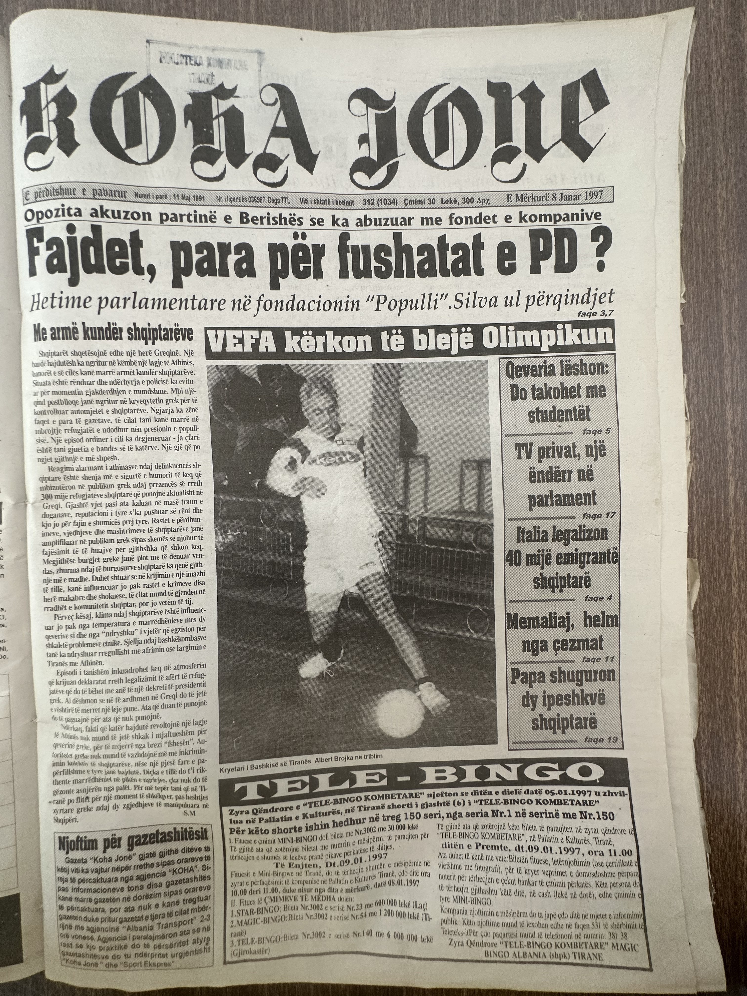 Koha Jonë 1997-01-08