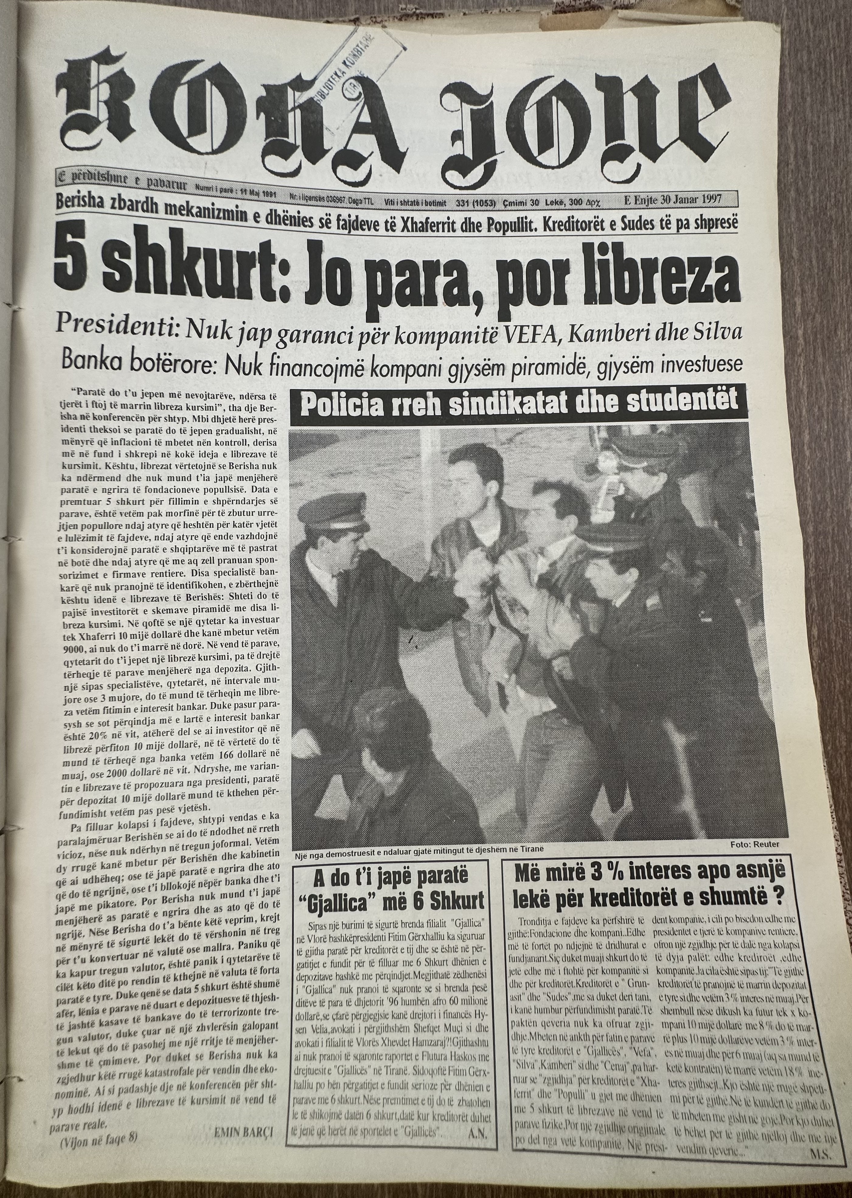 Koha Jonë 1997-01-30