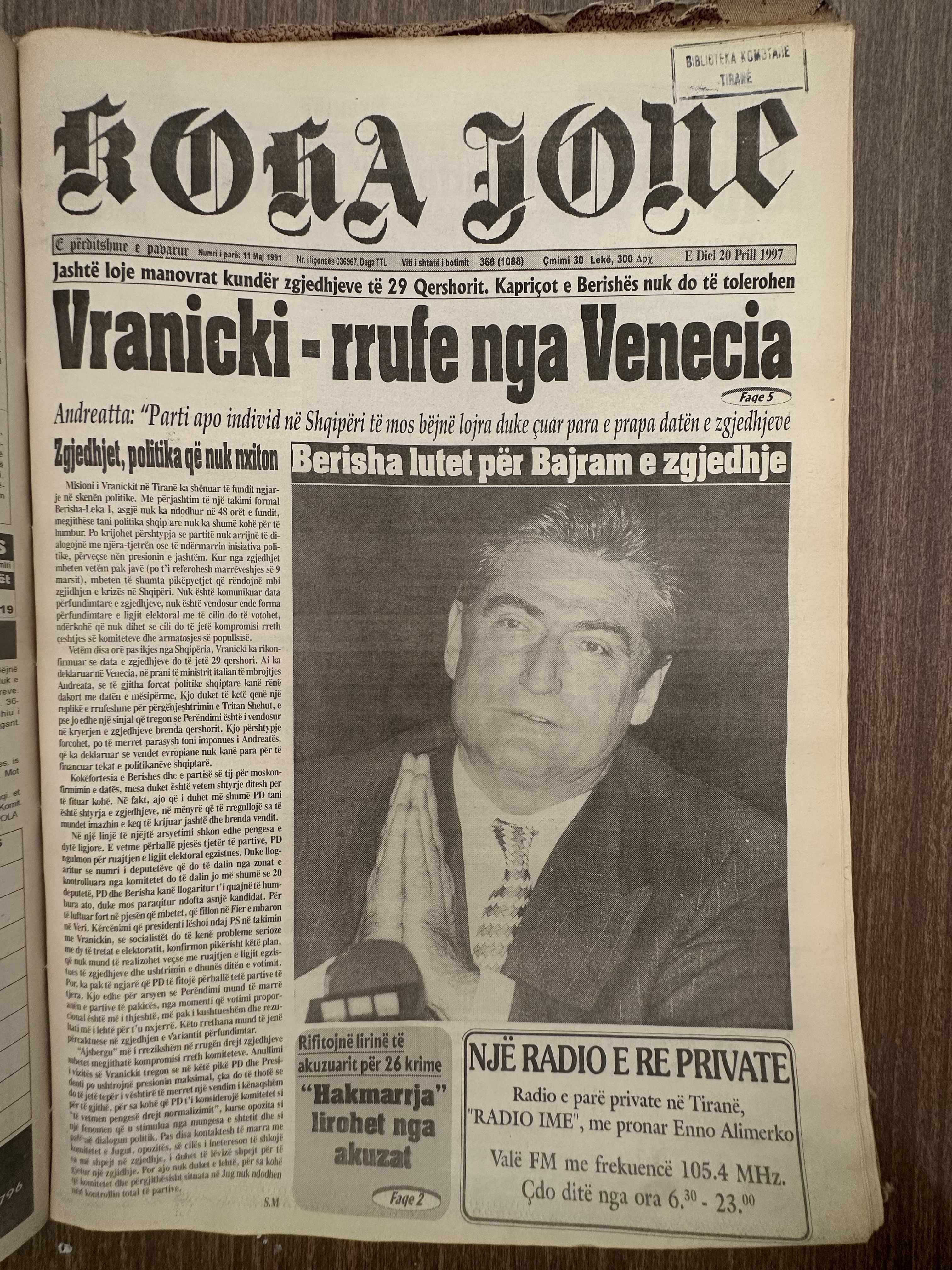 Koha Jonë 1997-04-20