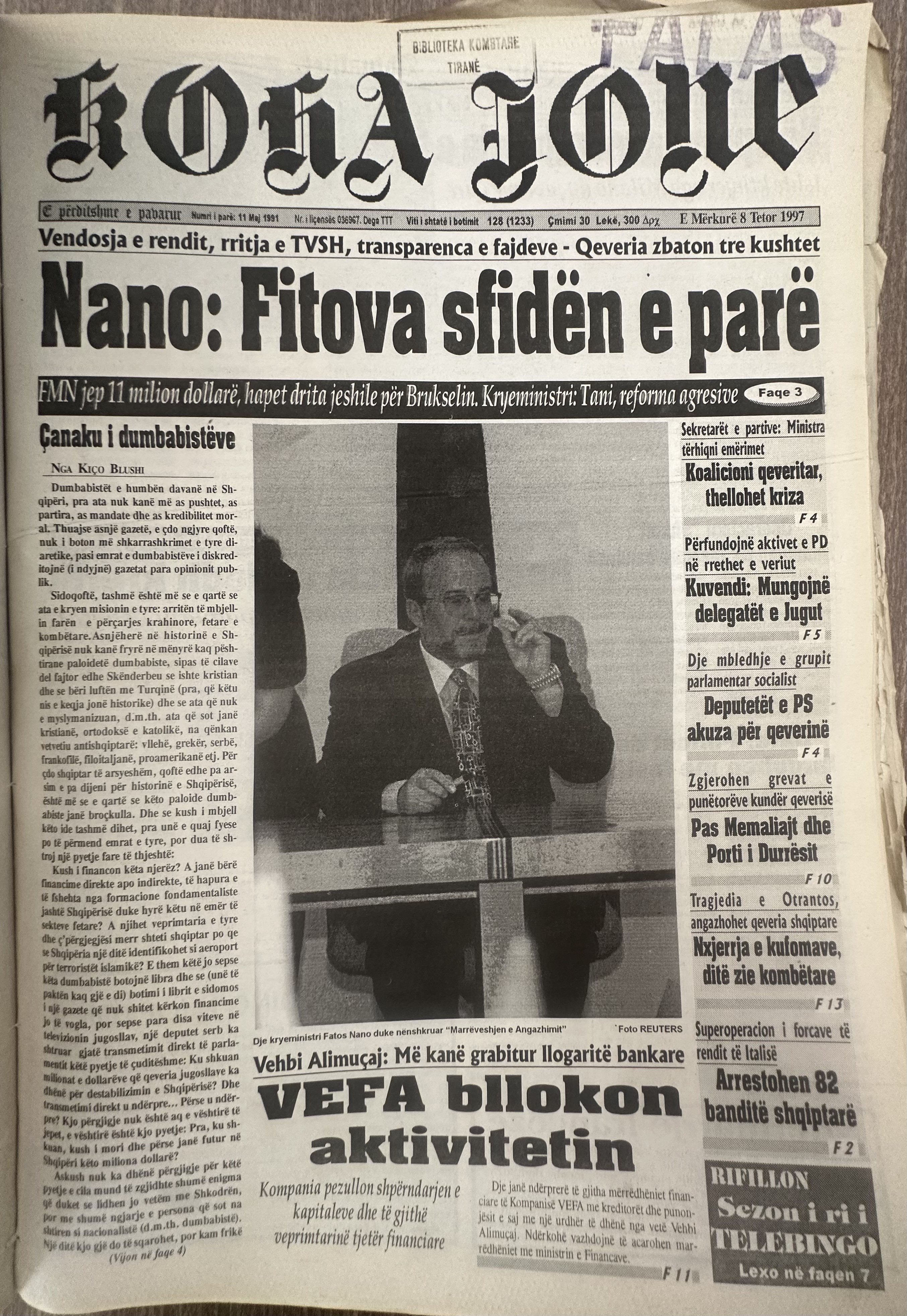 Koha Jonë 1997-10-08