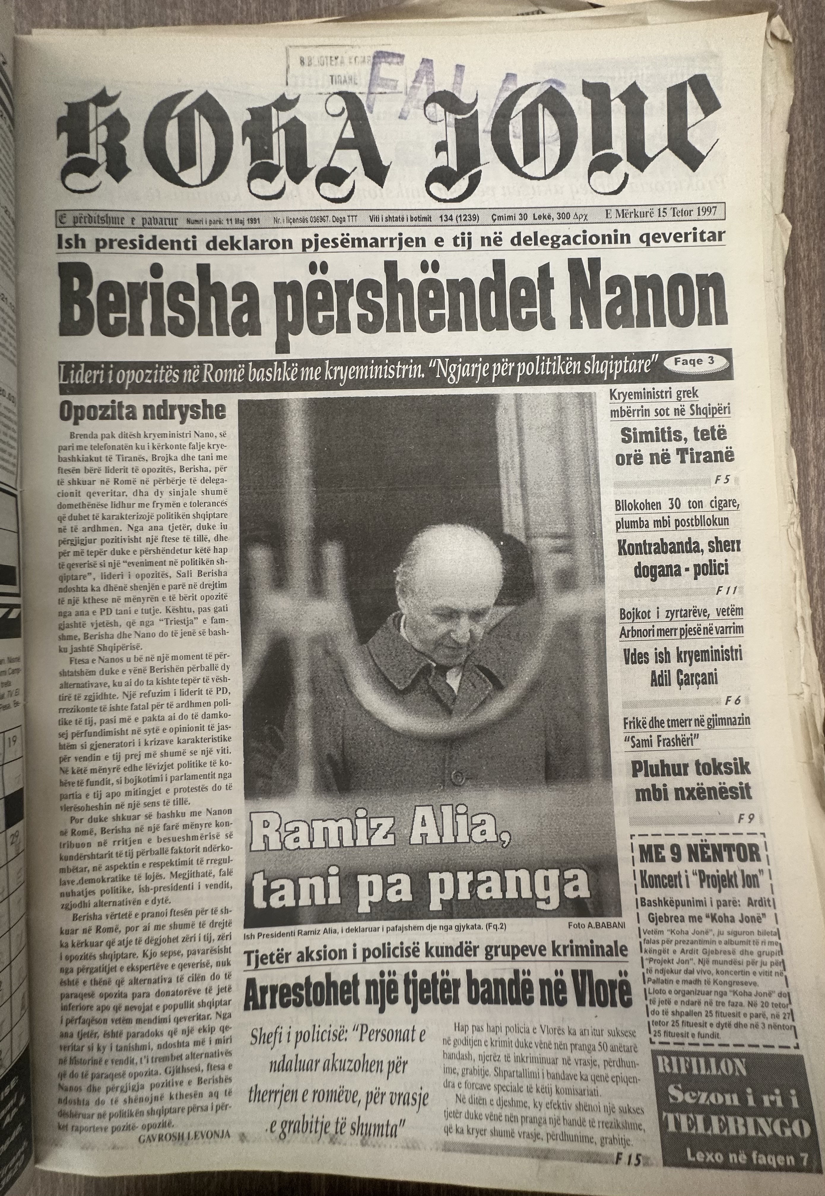 Koha Jonë 1997-10-15