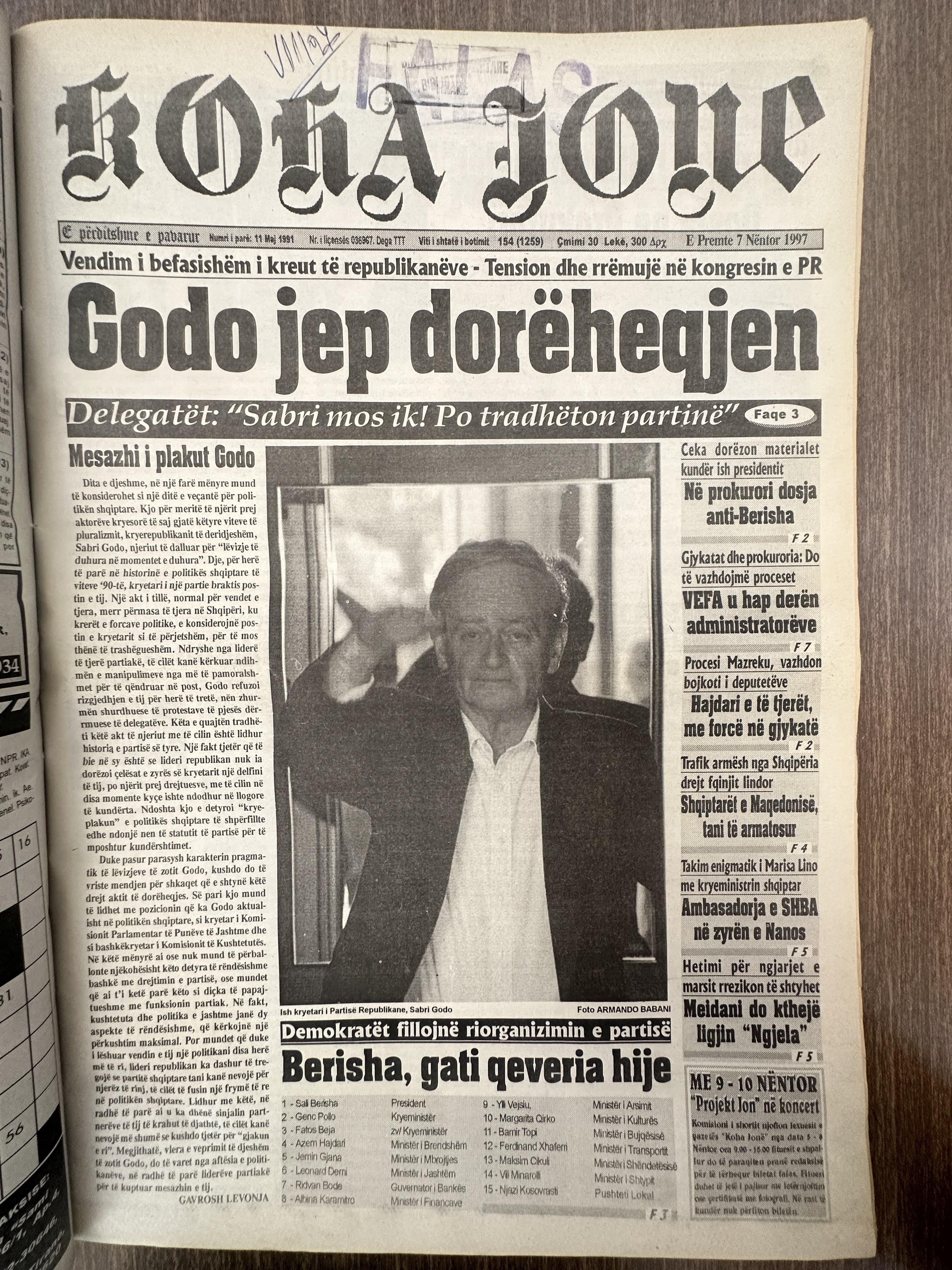 Koha Jonë 1997-11-07