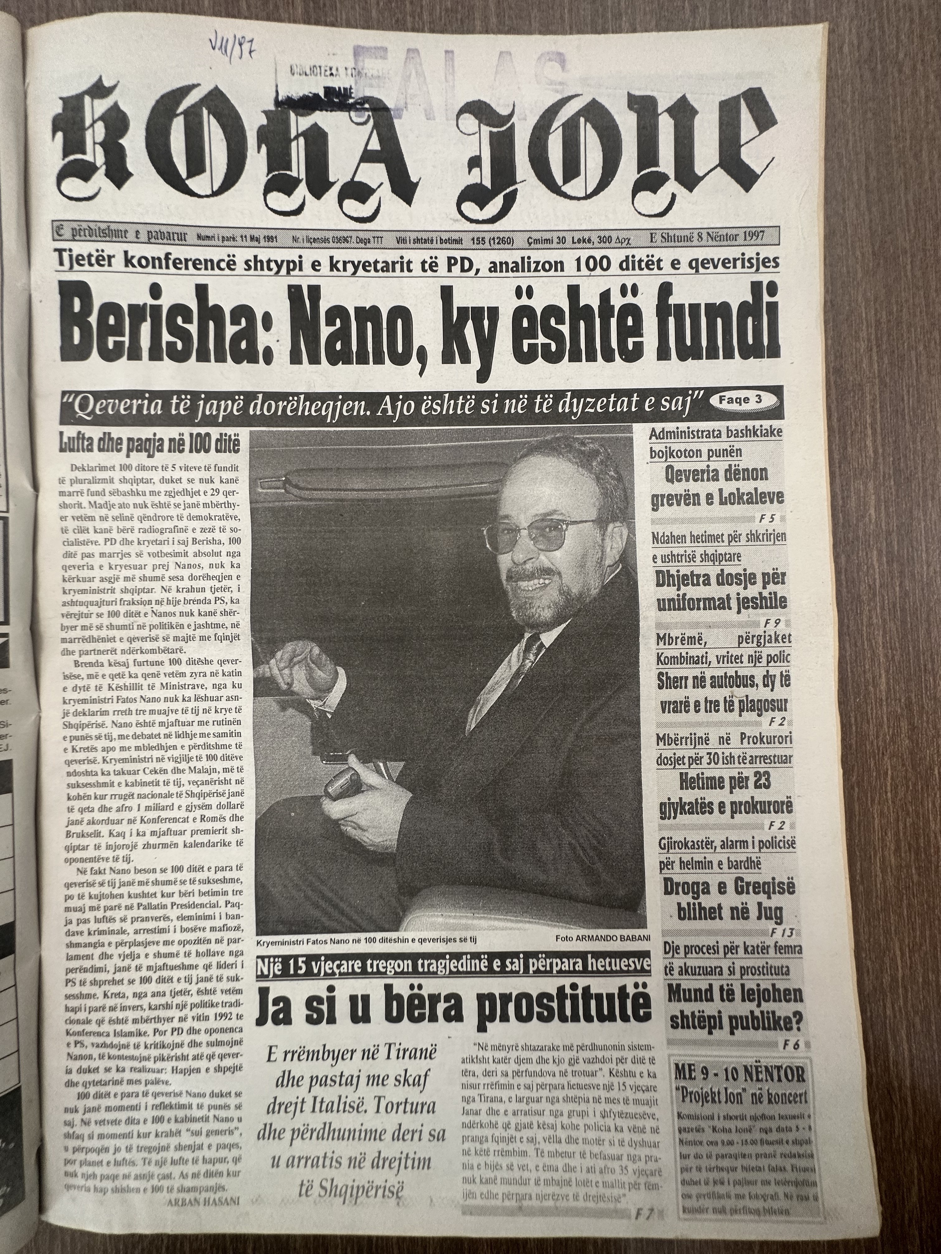 Koha Jonë 1997-11-08