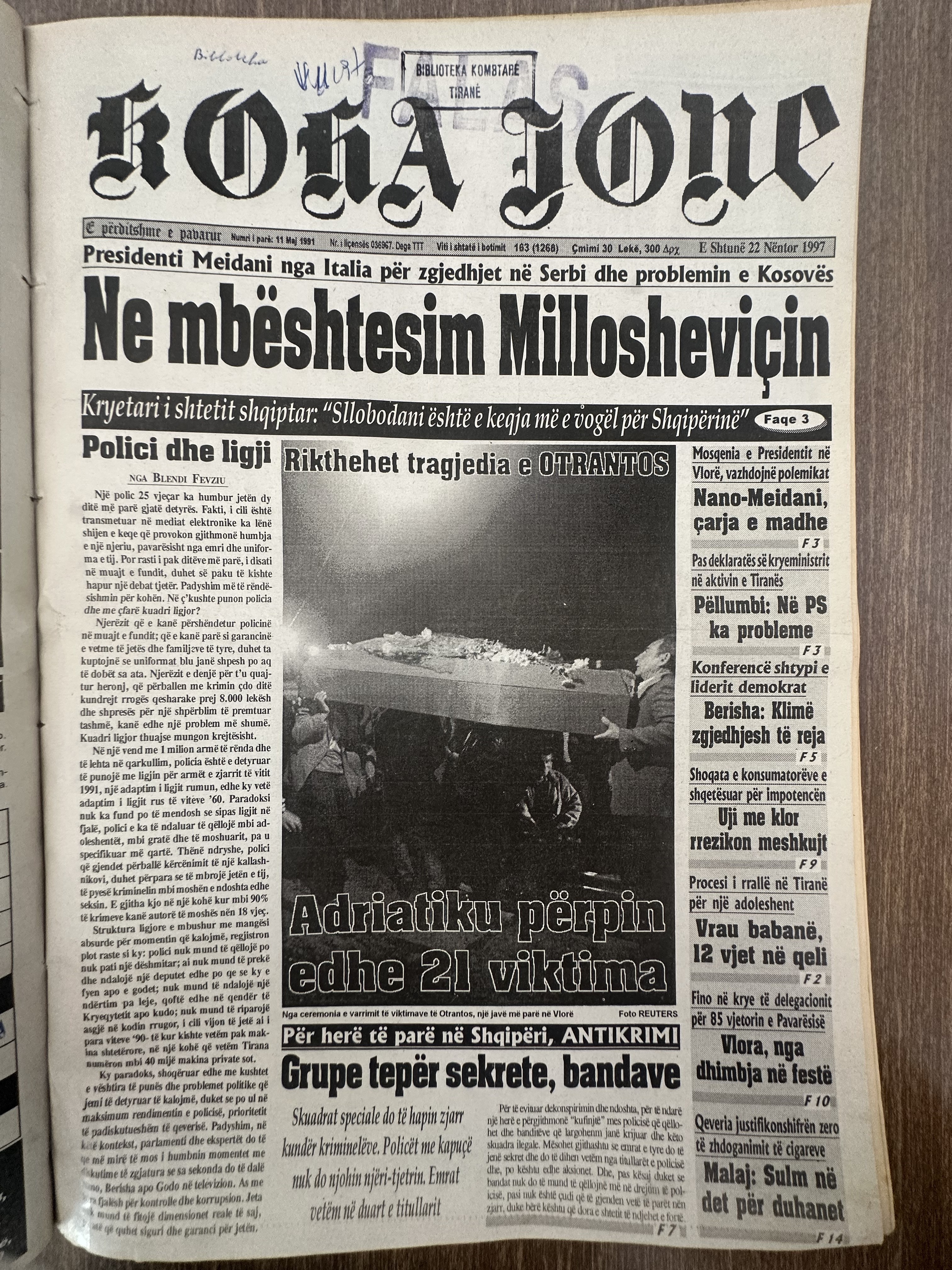 Koha Jonë 1997-11-22
