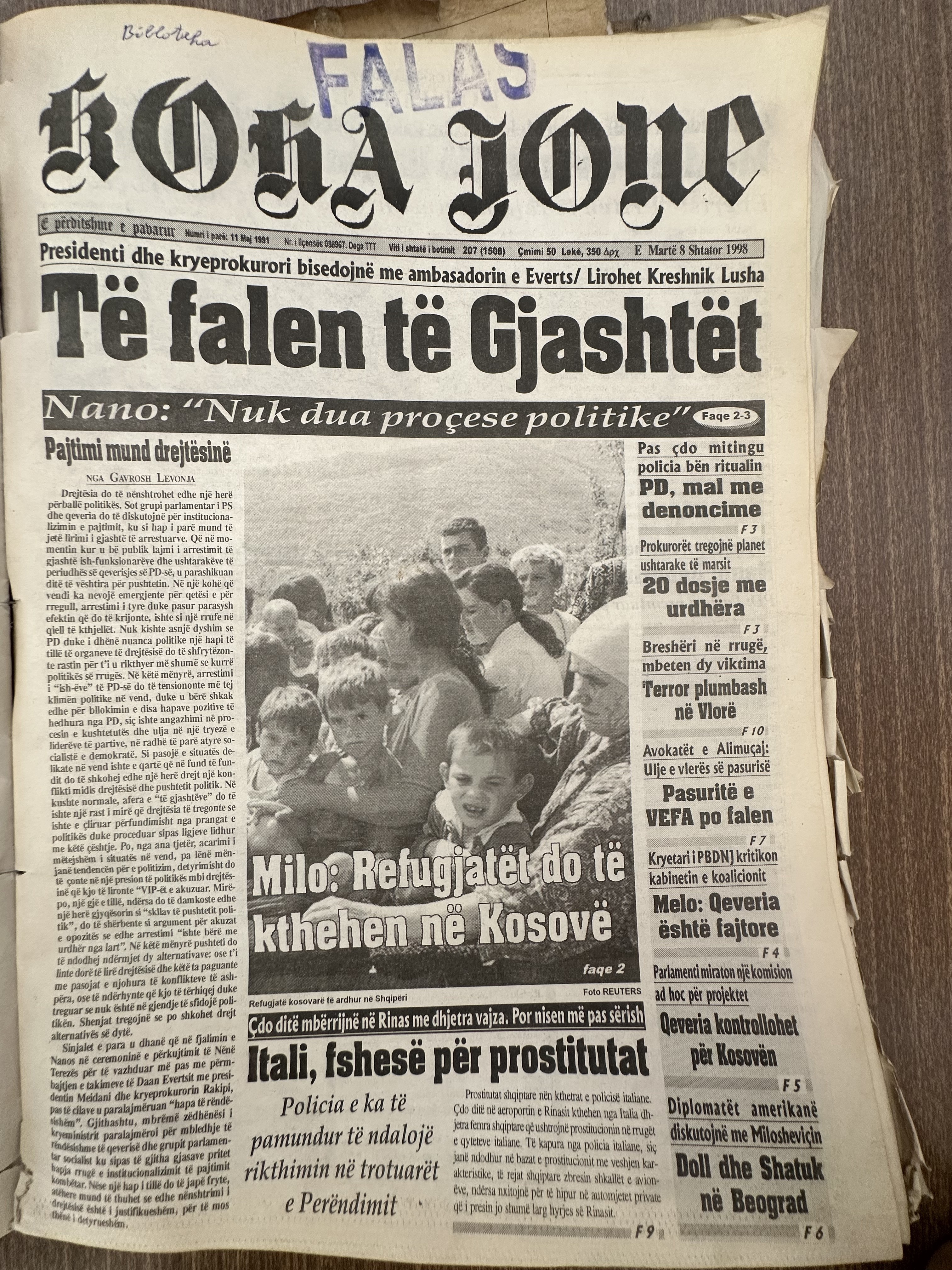Koha Jonë 1998-09-08