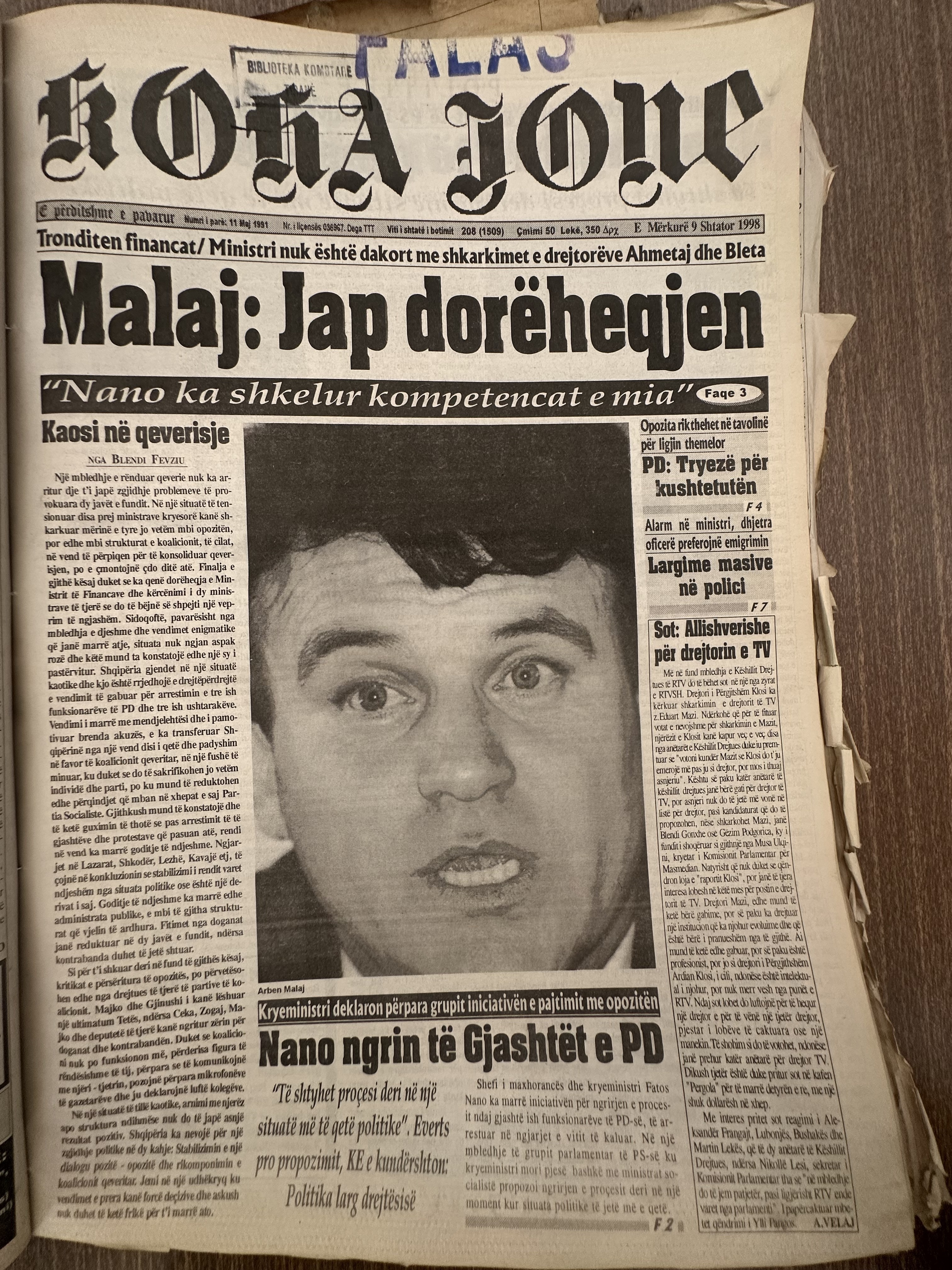 Koha Jonë 1998-09-09
