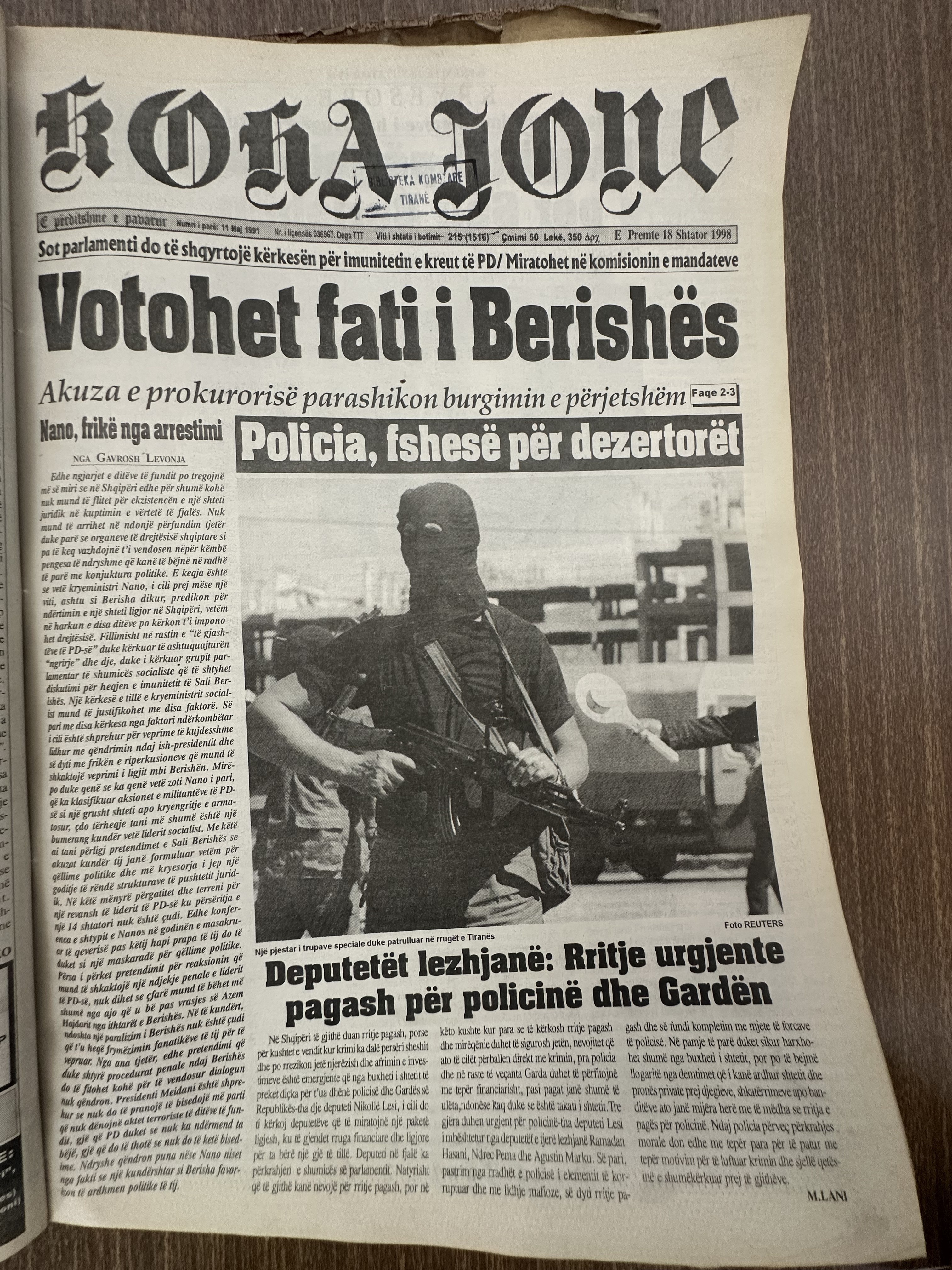 Koha Jonë 1998-09-18