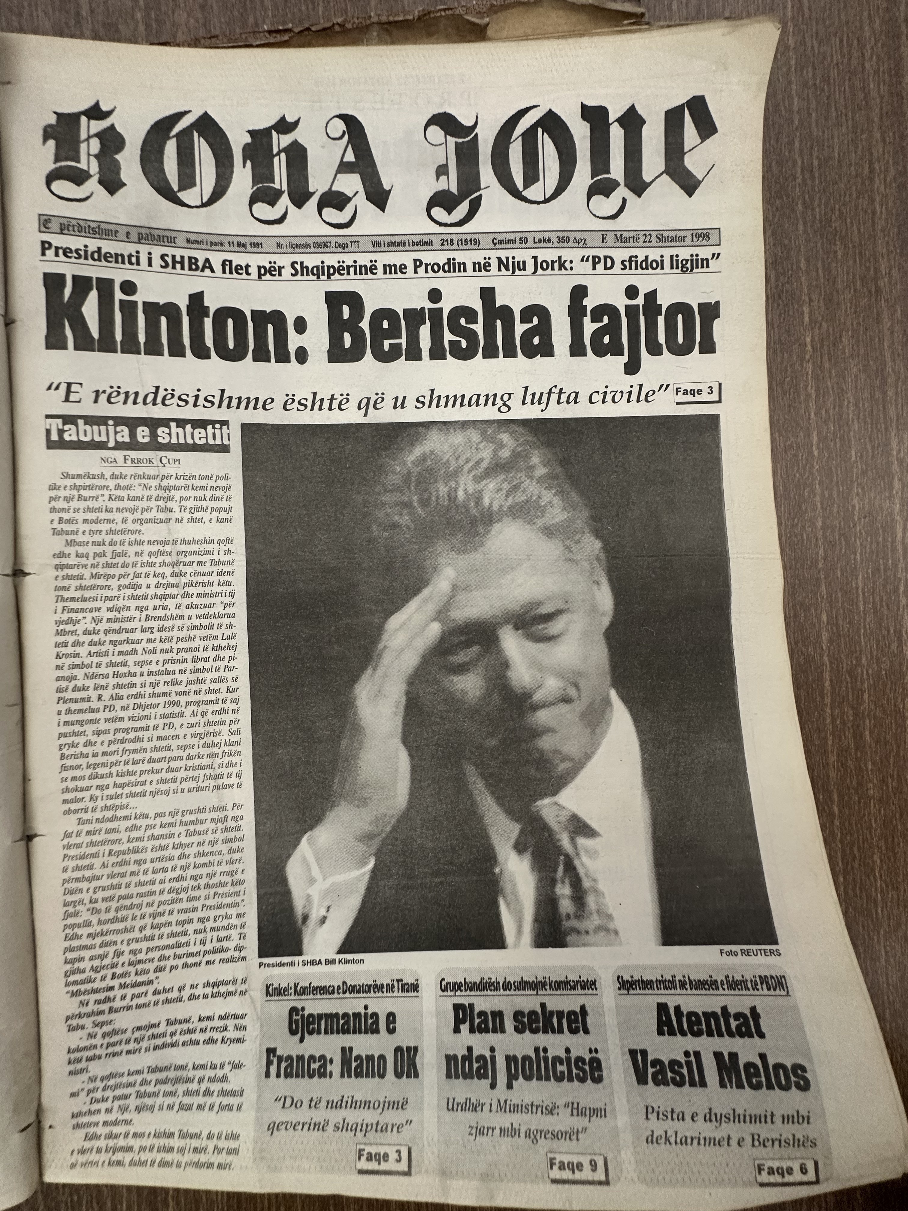 Koha Jonë 1998-09-22