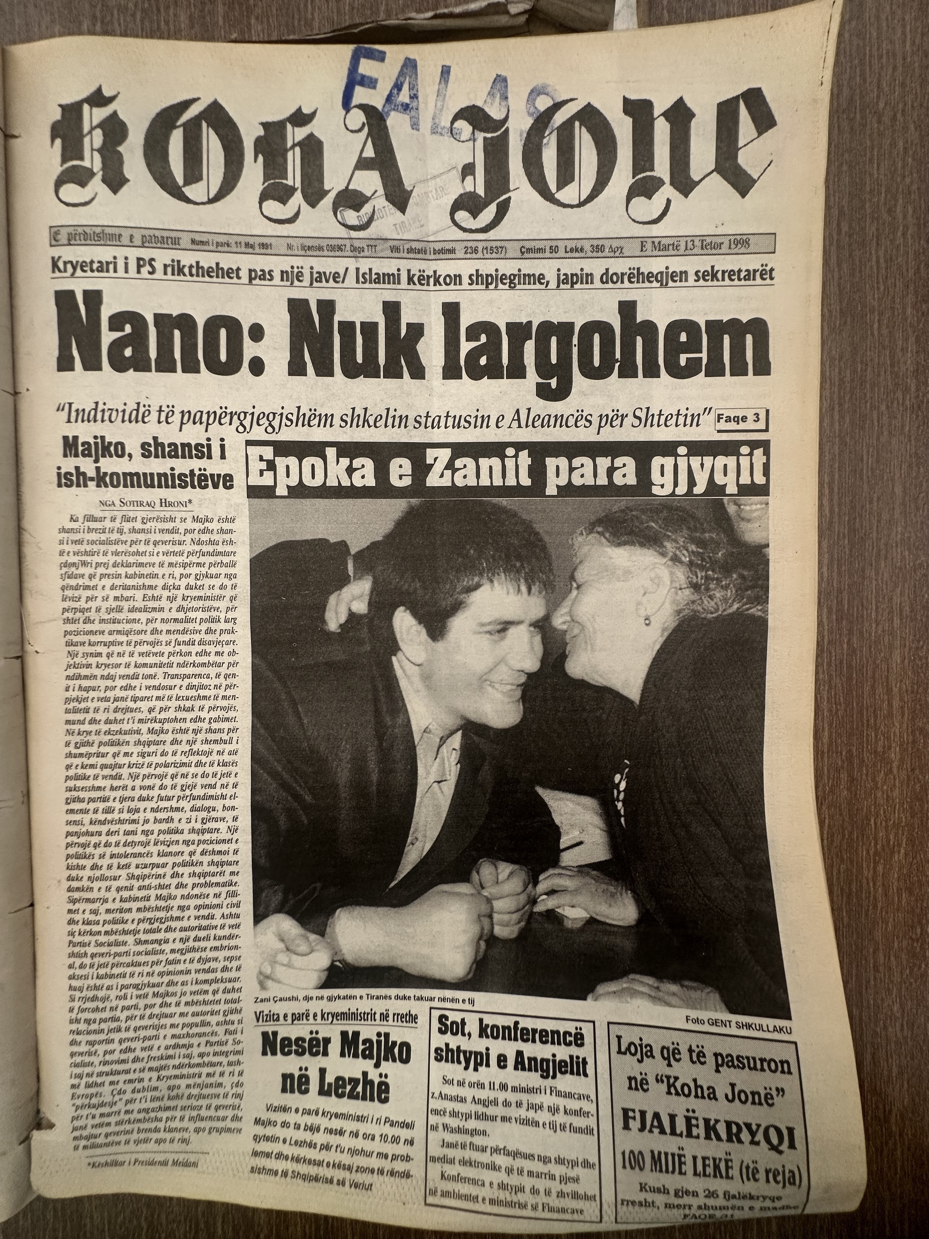 Koha Jonë 1998-10-13