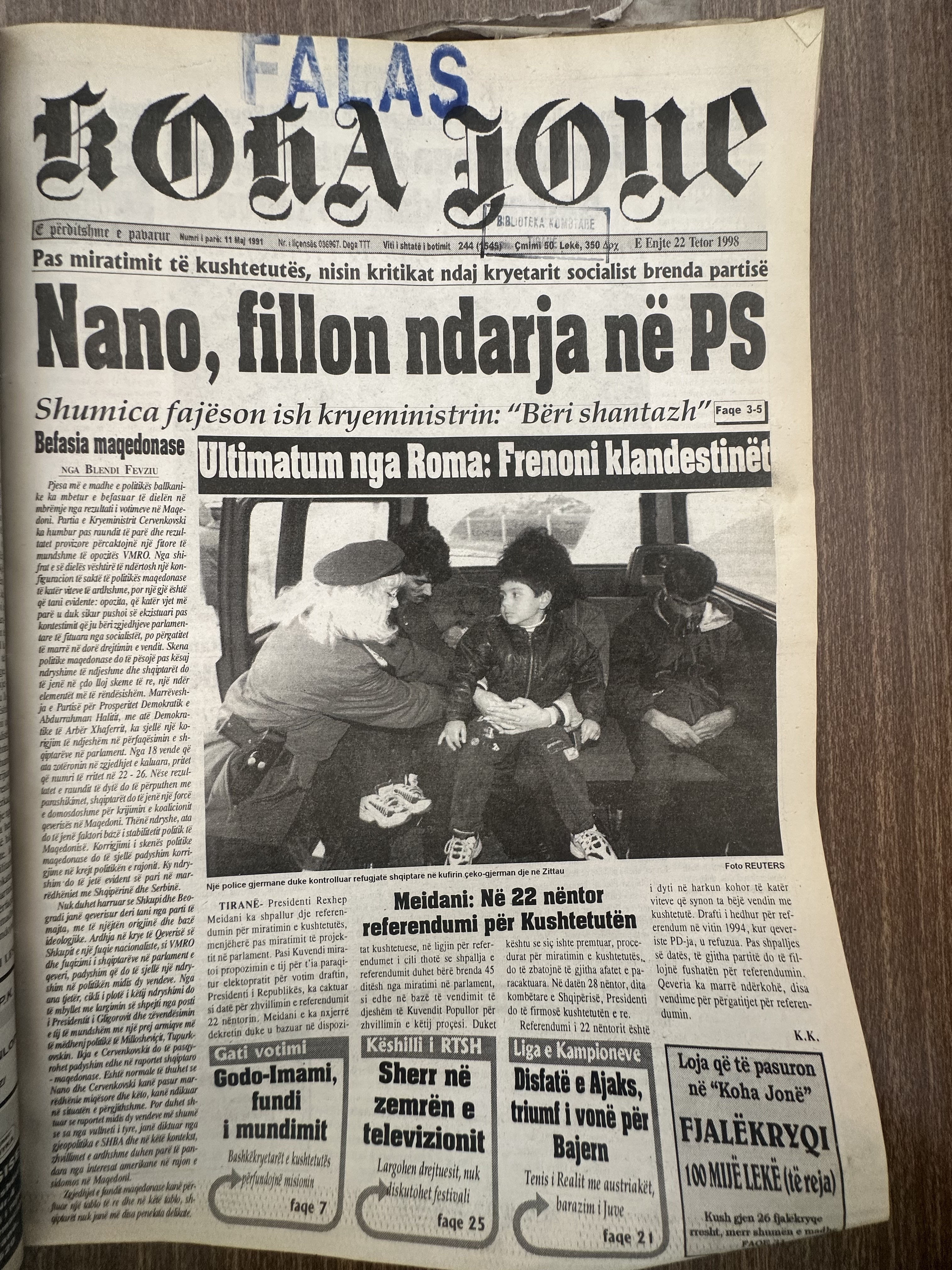 Koha Jonë 1998-10-22
