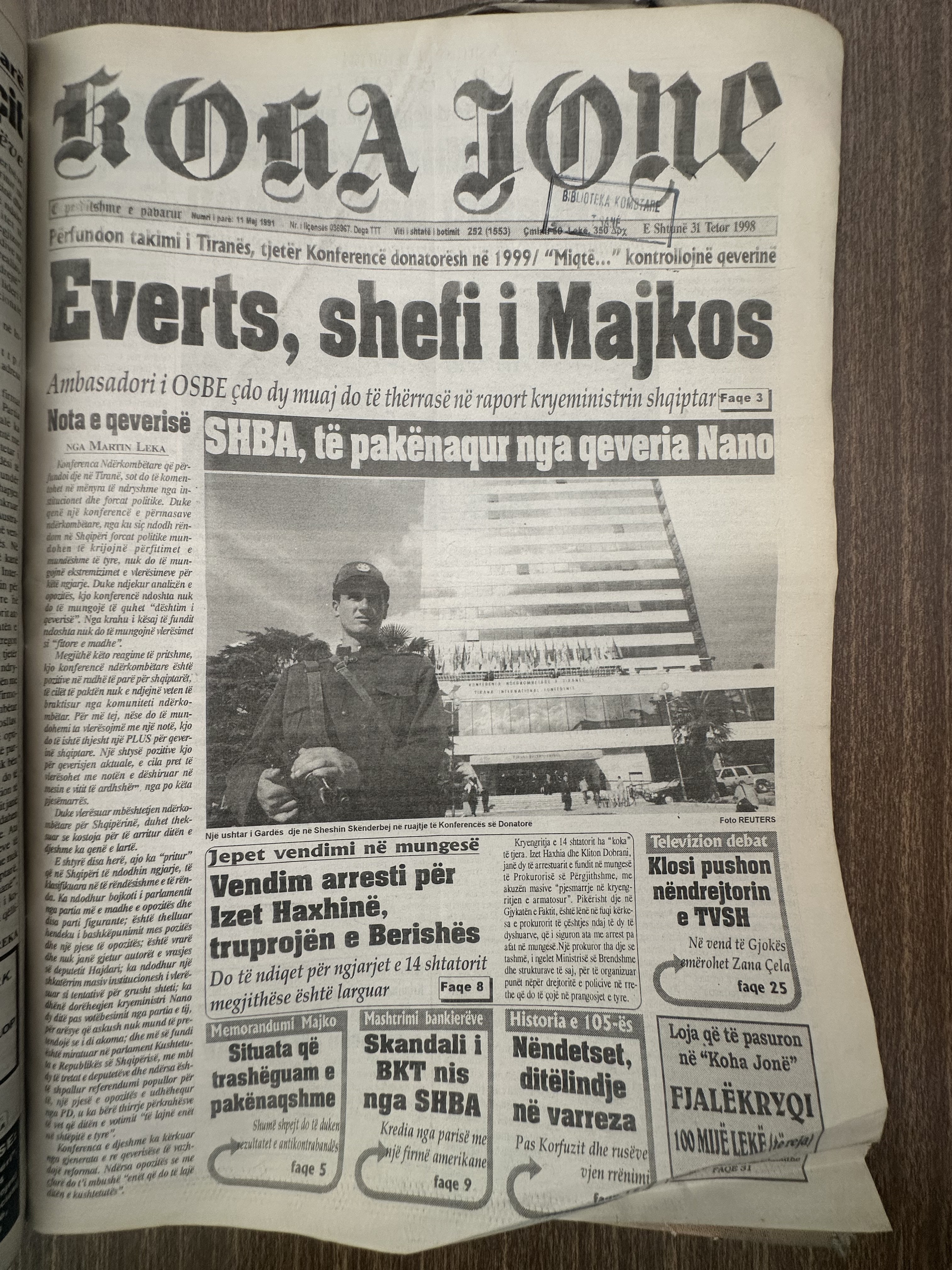 Koha Jonë 1998-10-31