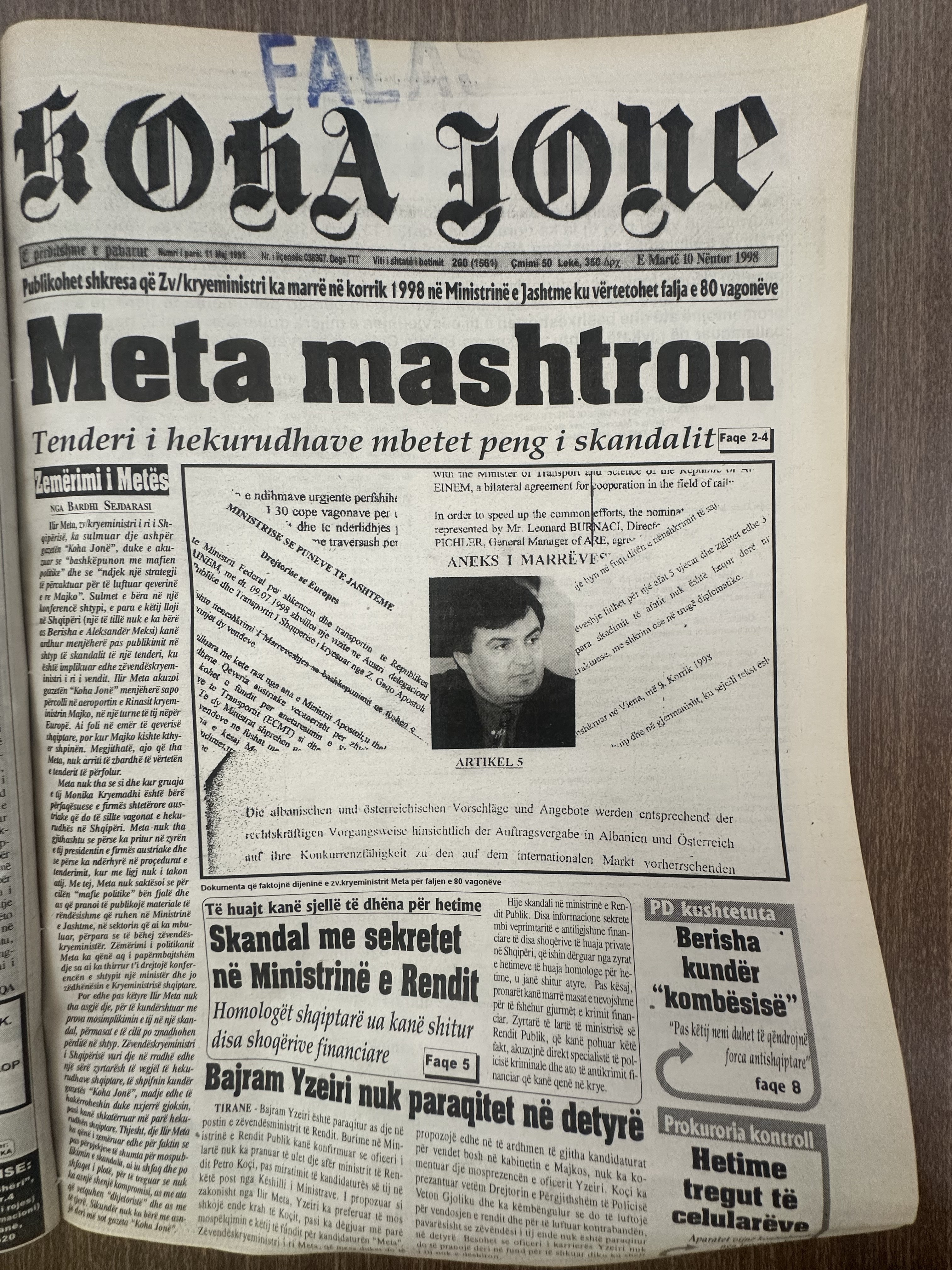 Koha Jonë 1998-11-10