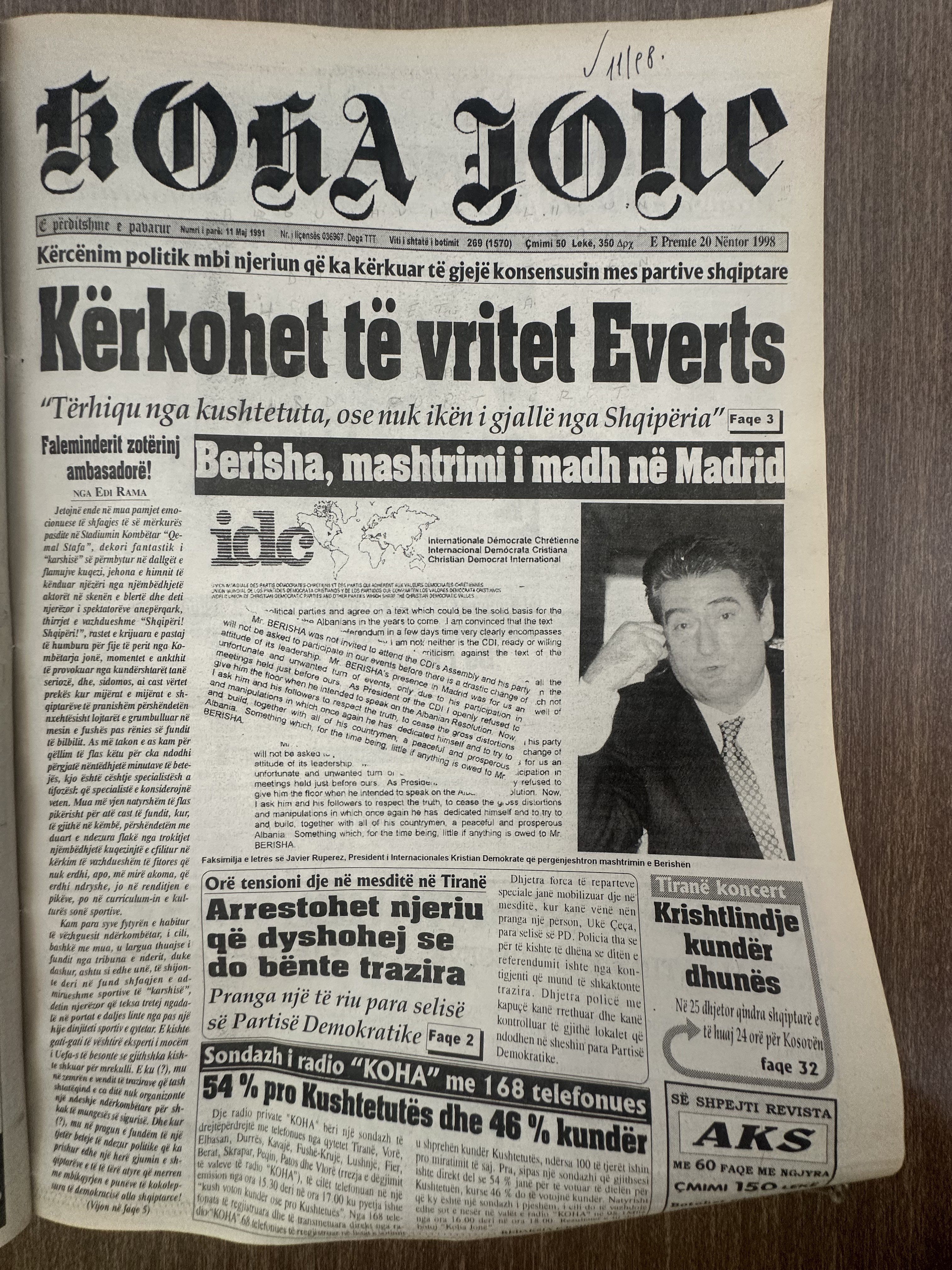 Koha Jonë 1998-11-20