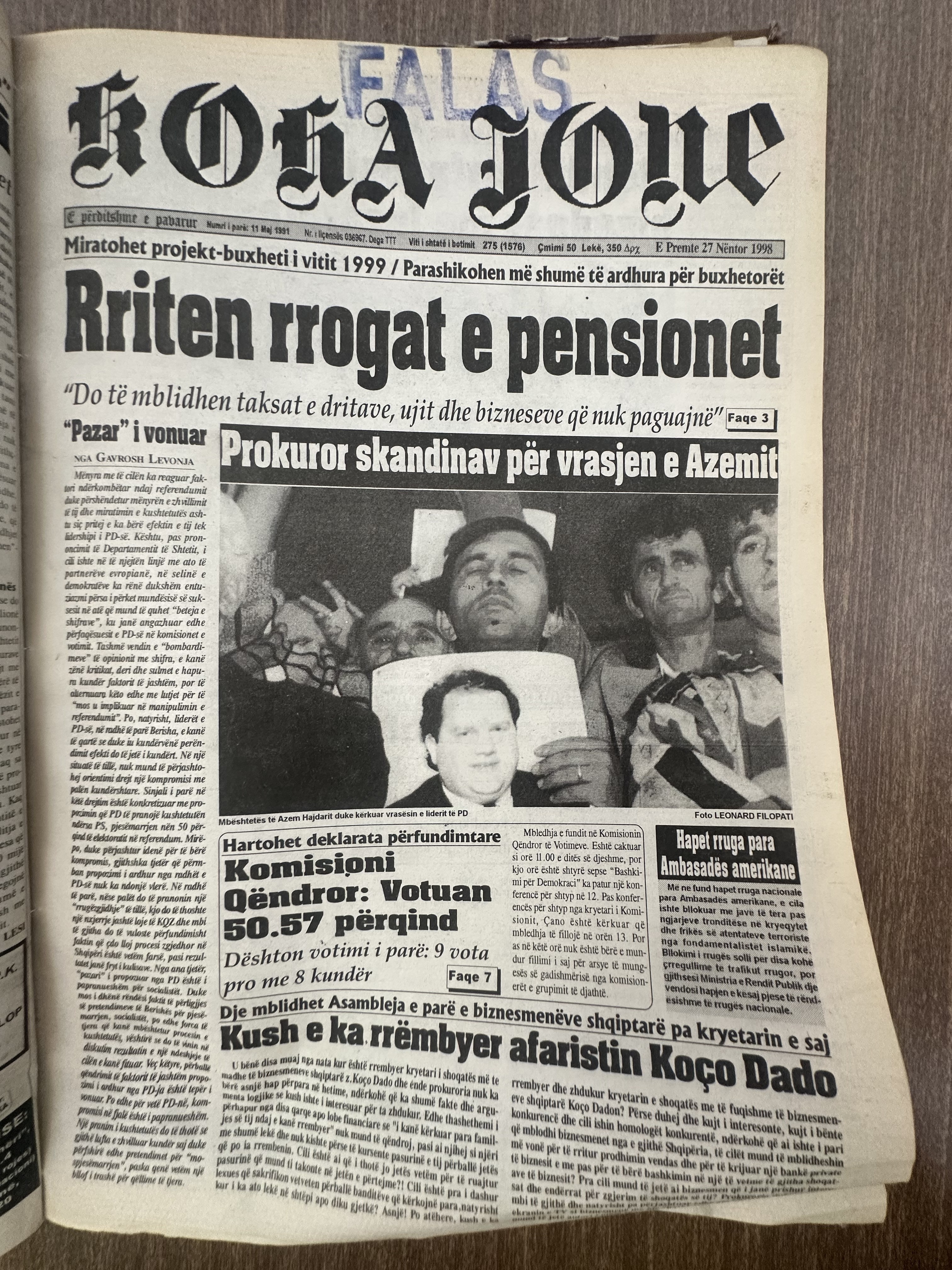 Koha Jonë 1998-11-27
