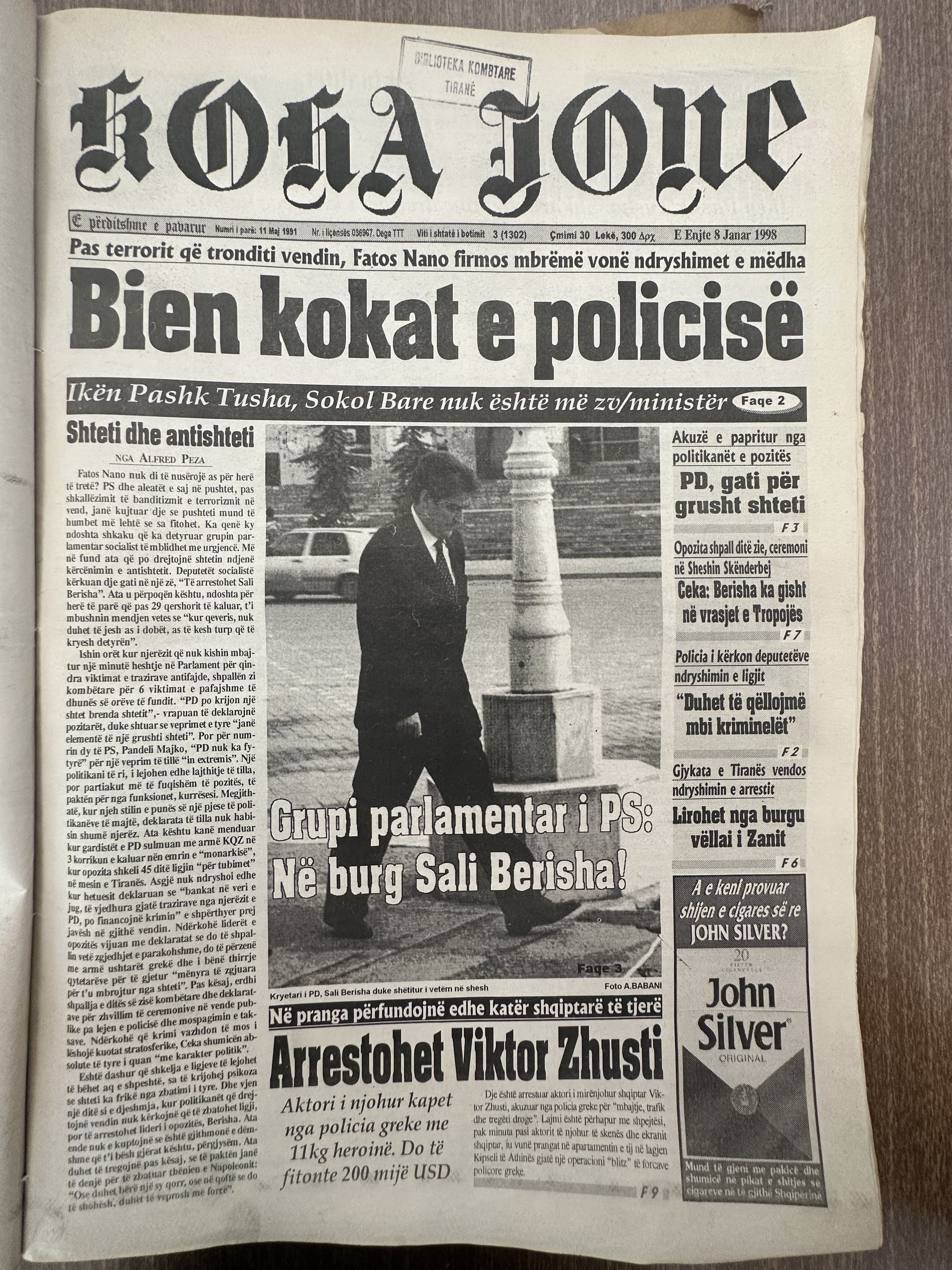 Koha Jonë 1998-01-08