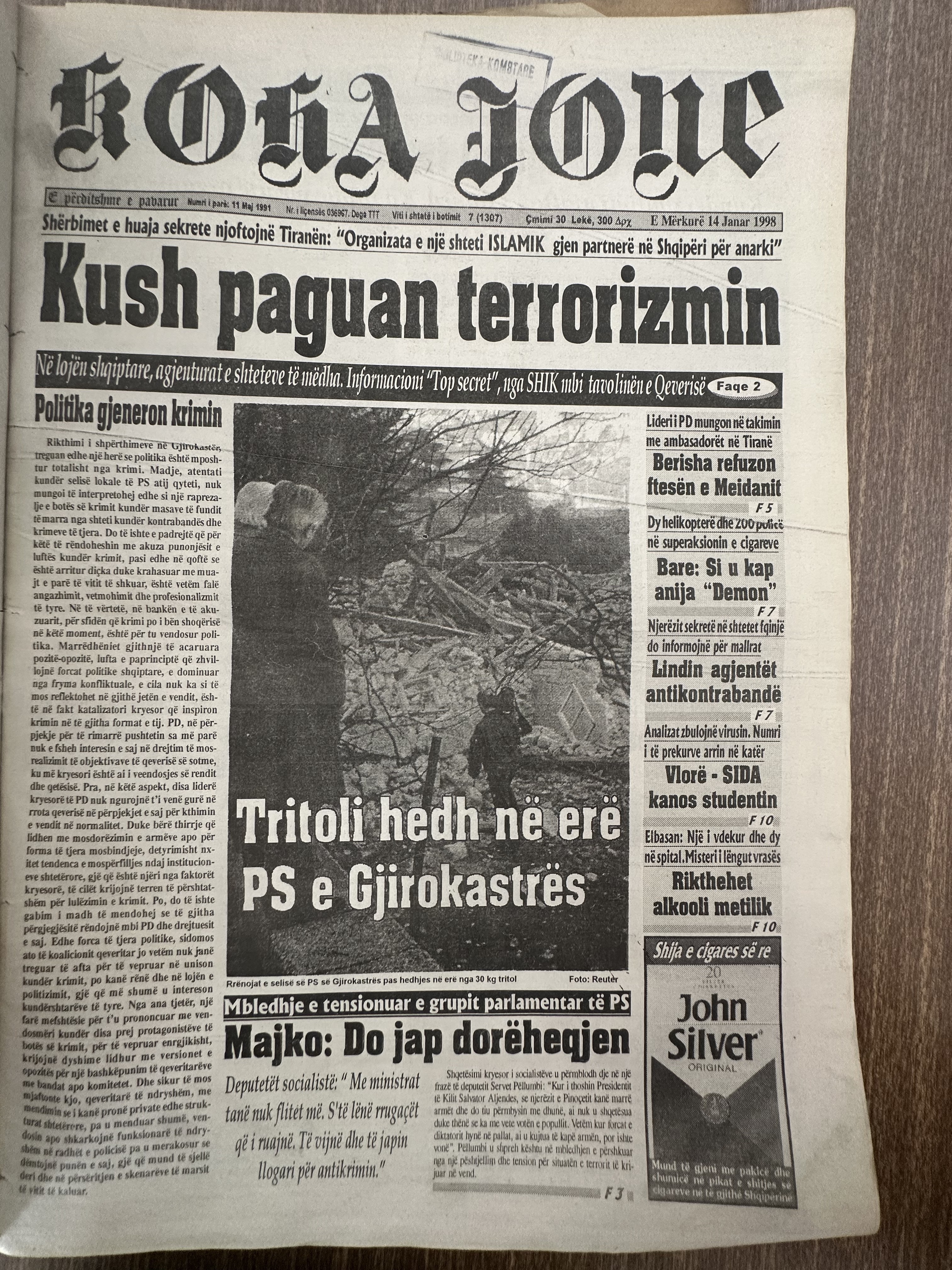 Koha Jonë 1998-01-14