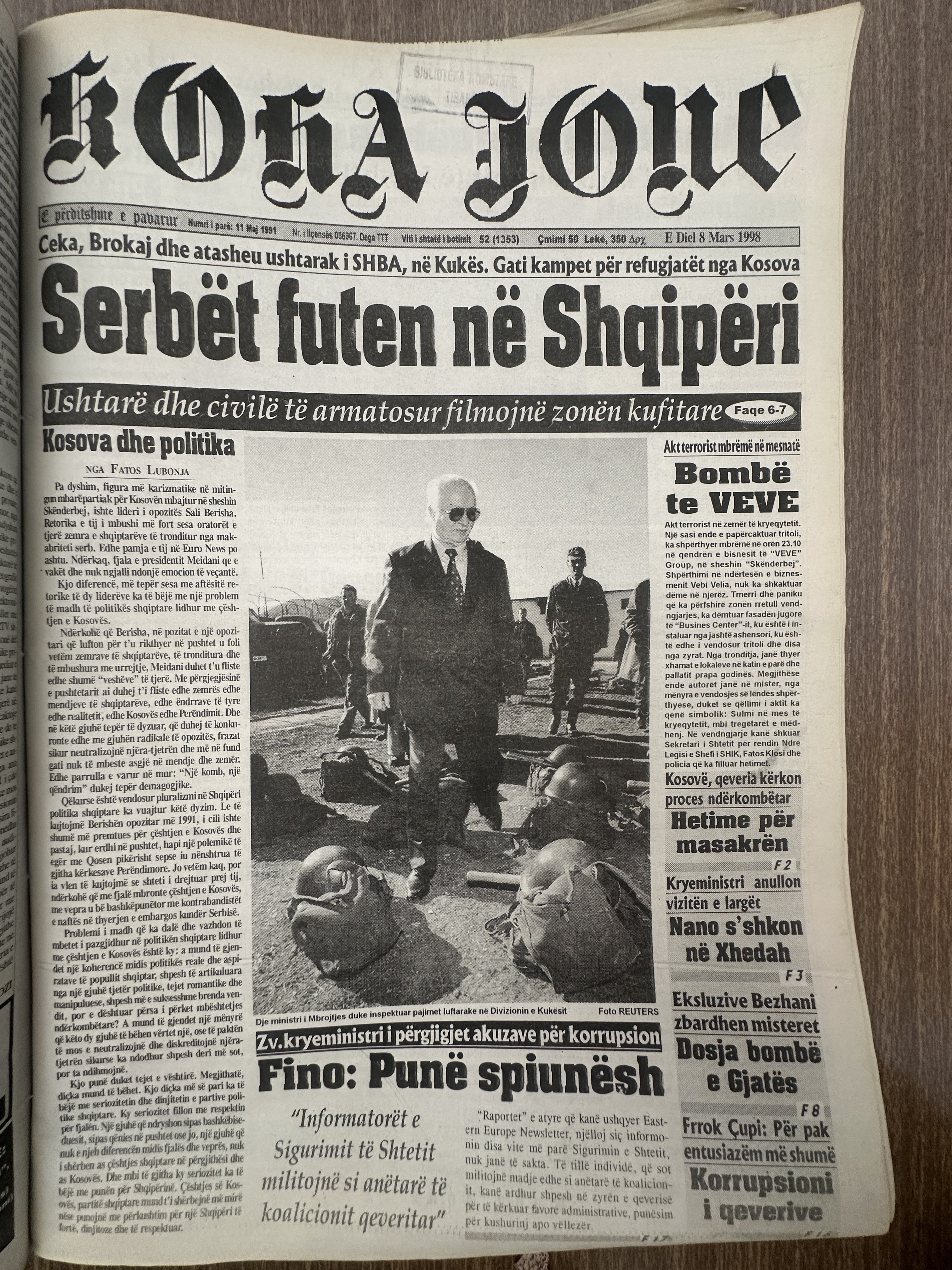 Koha Jonë 1998-03-08