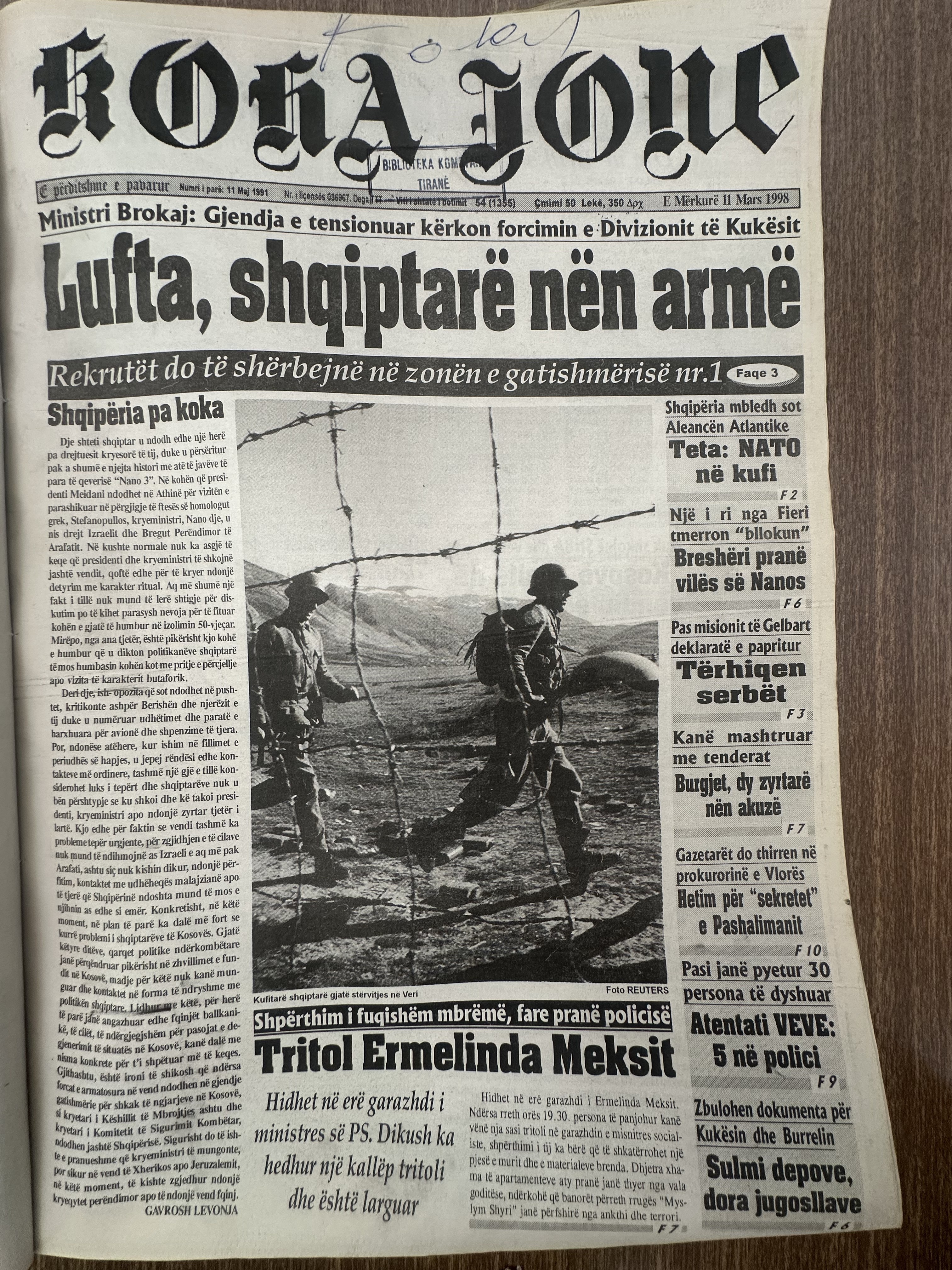 Koha Jonë 1998-03-11