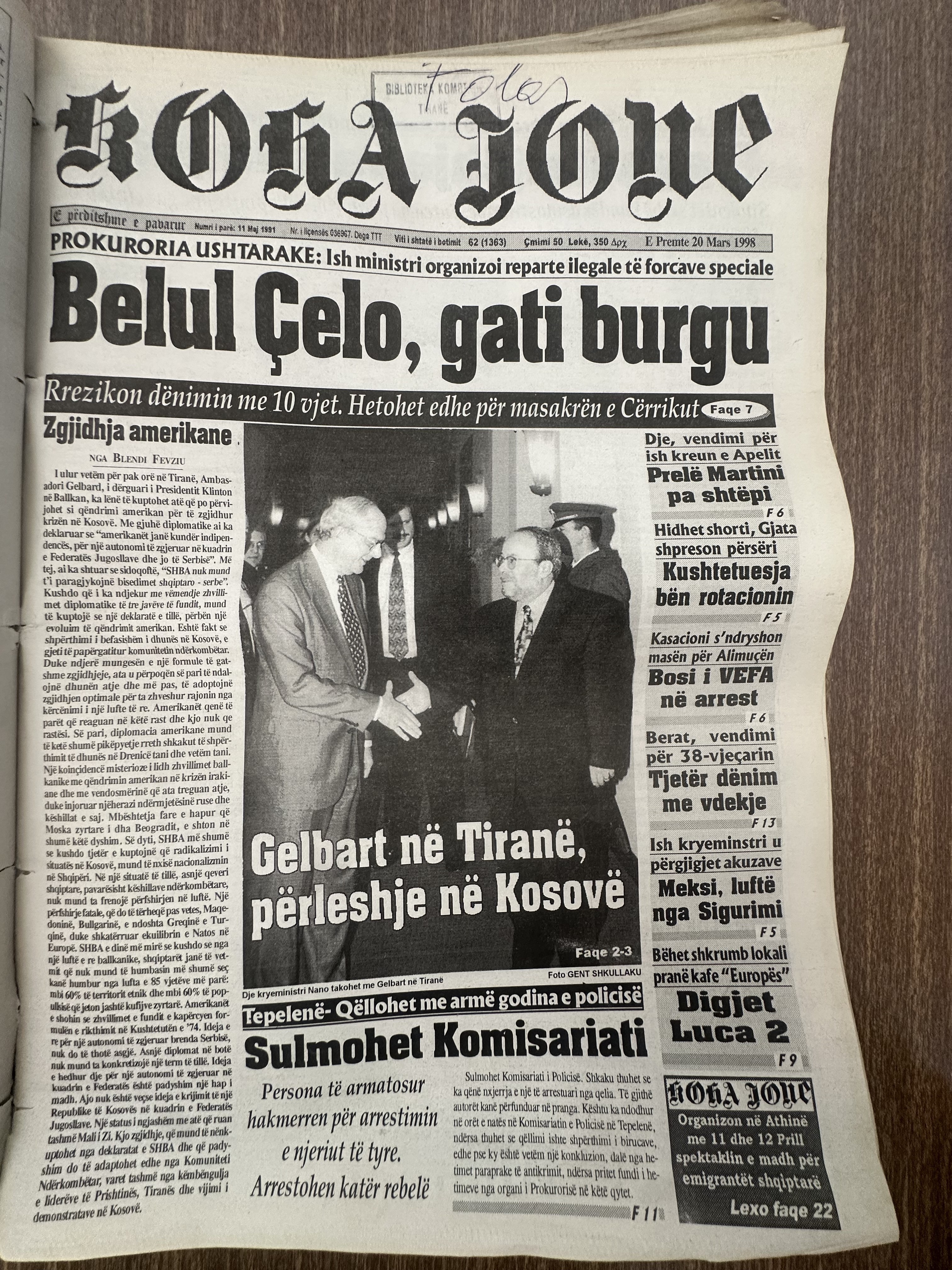 Koha Jonë 1998-03-20