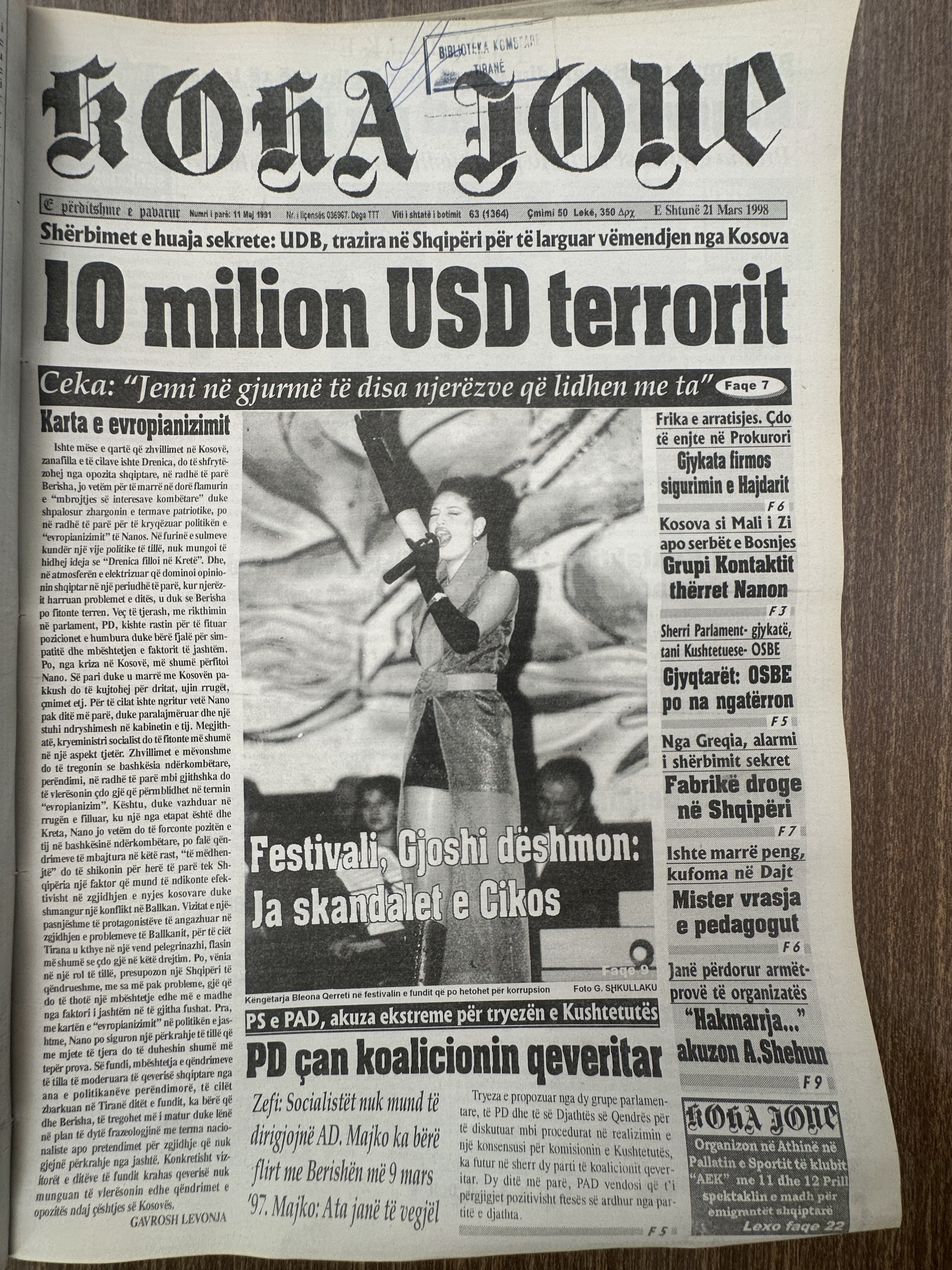 Koha Jonë 1998-03-21