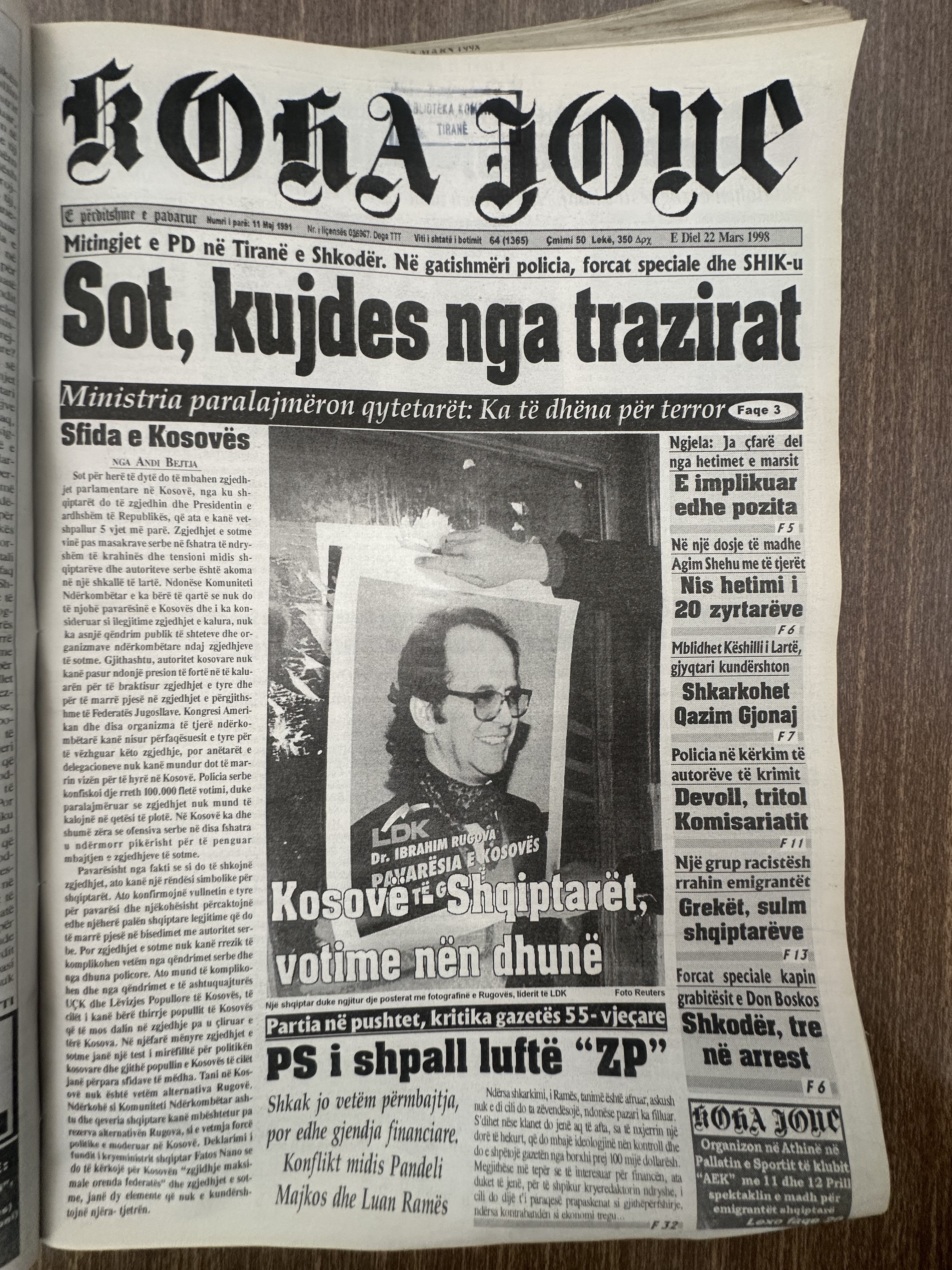 Koha Jonë 1998-03-22