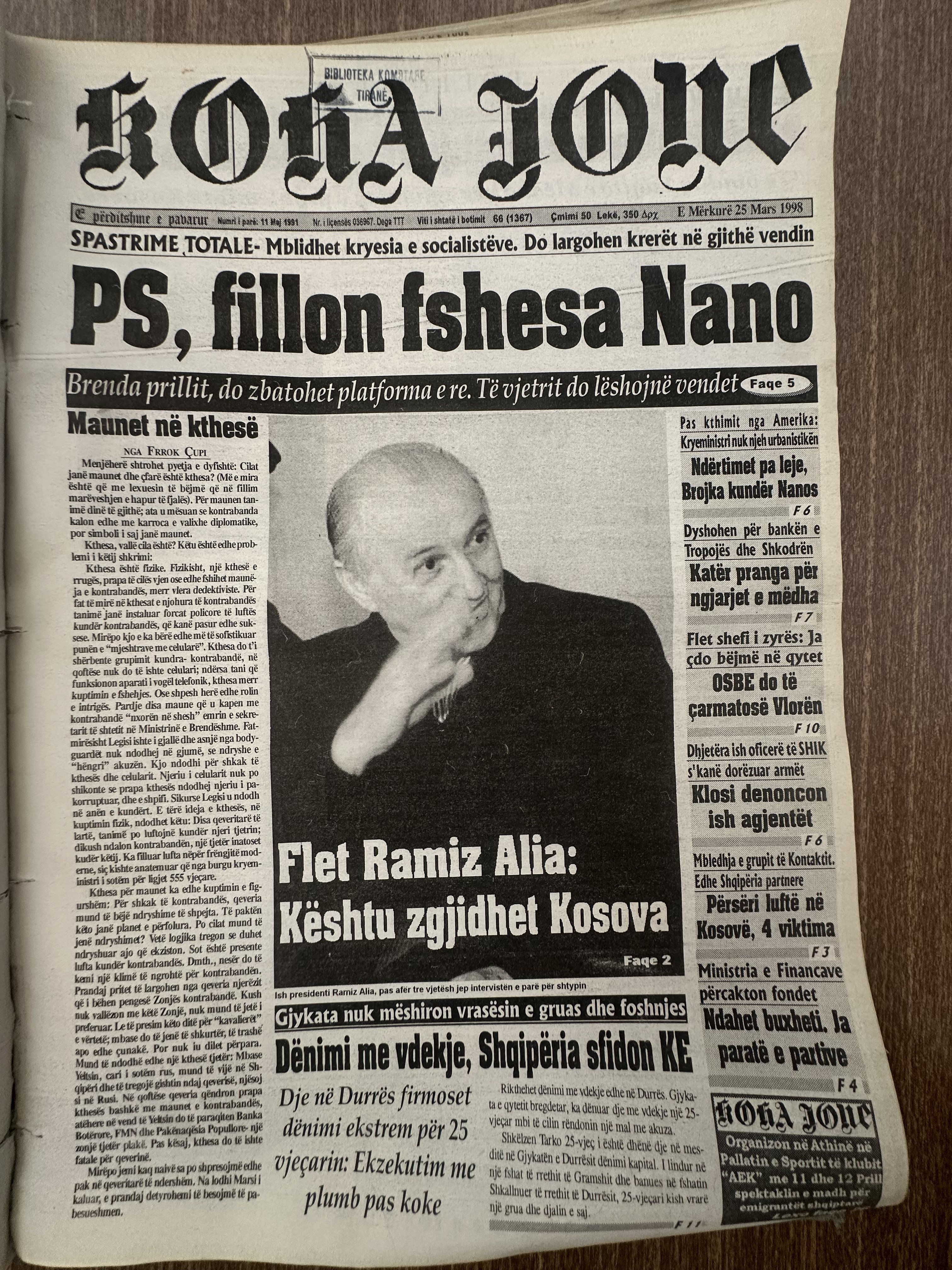Koha Jonë 1998-03-25
