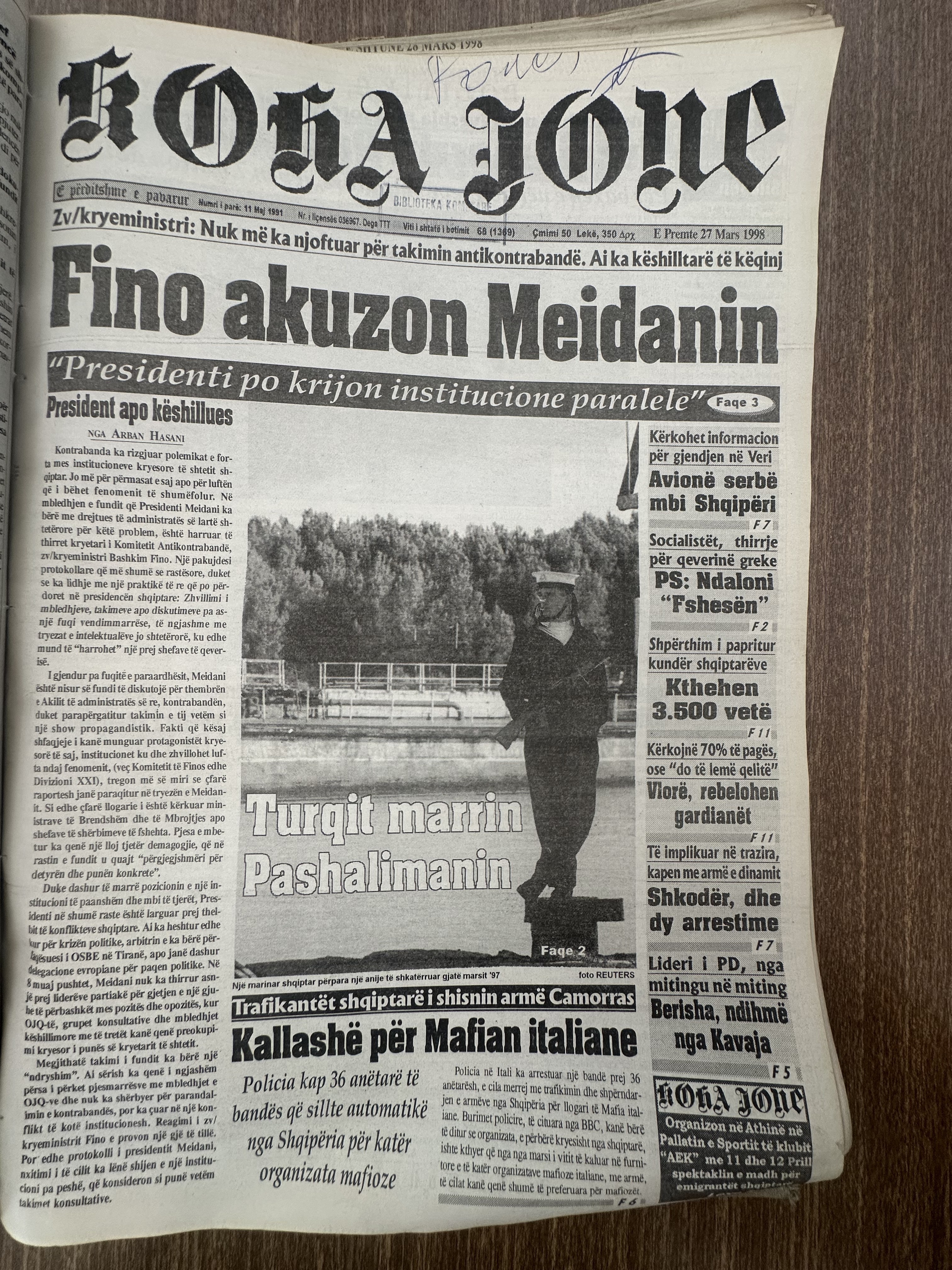 Koha Jonë 1998-03-27