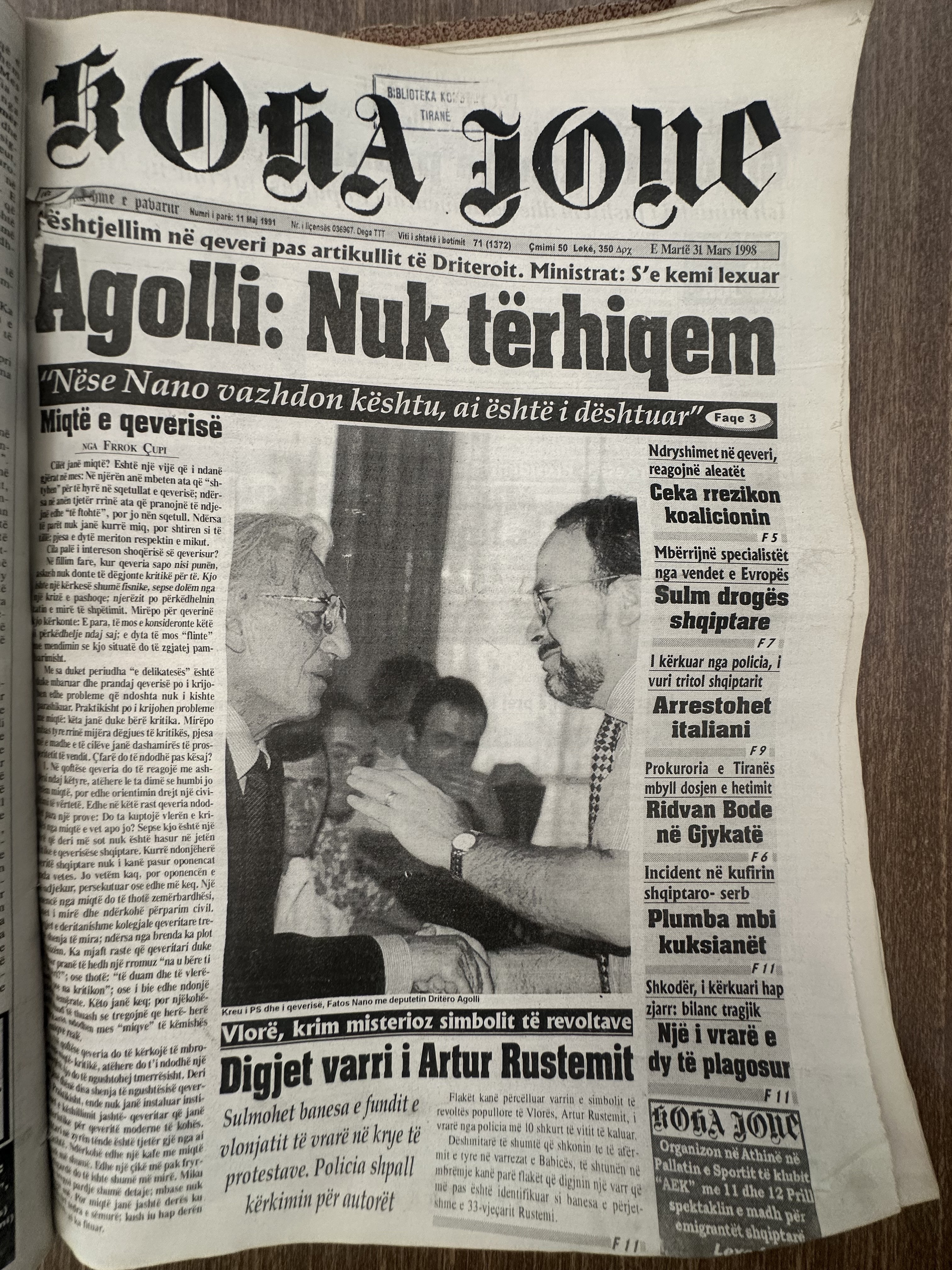 Koha Jonë 1998-03-31