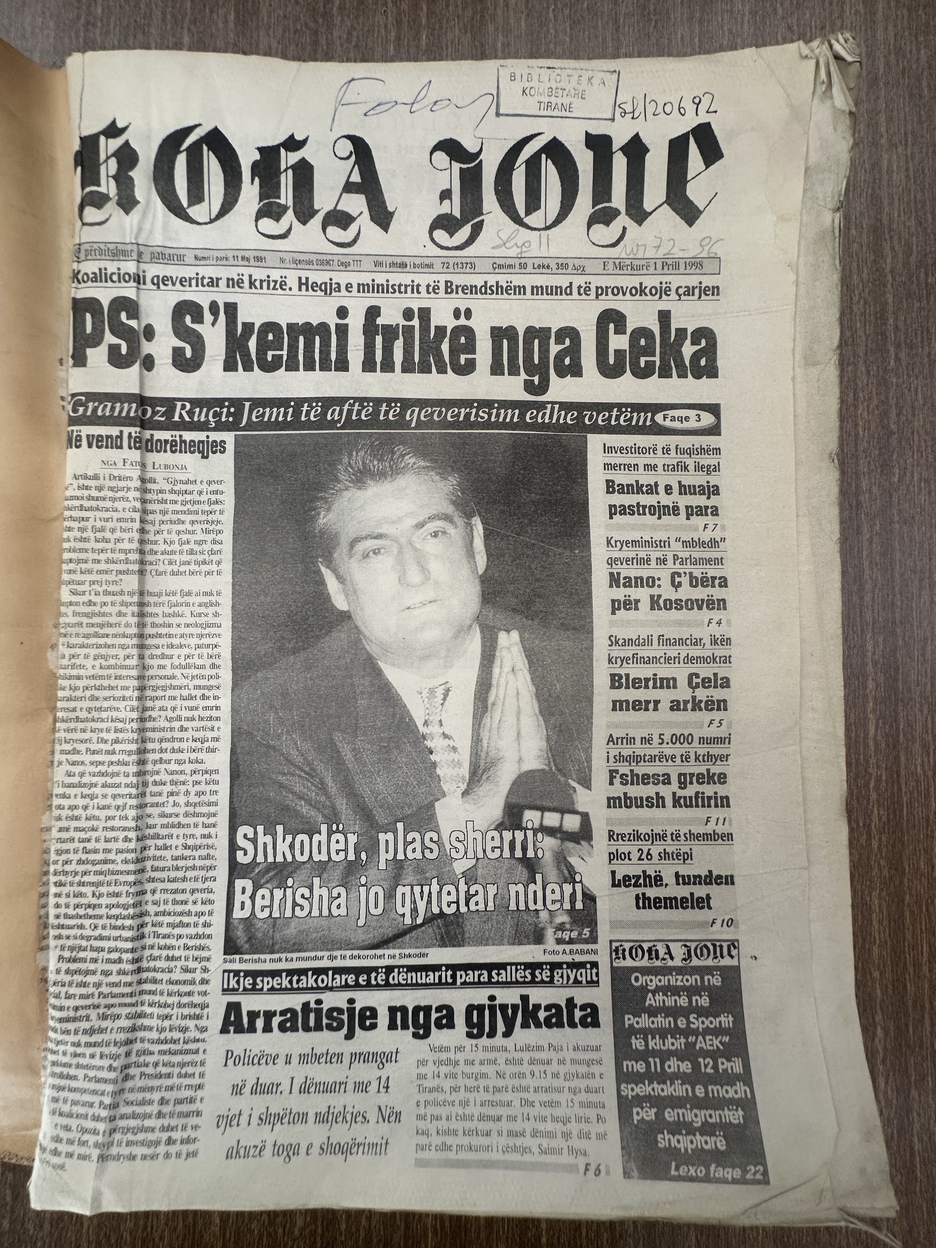 Koha Jonë 1998-04-01