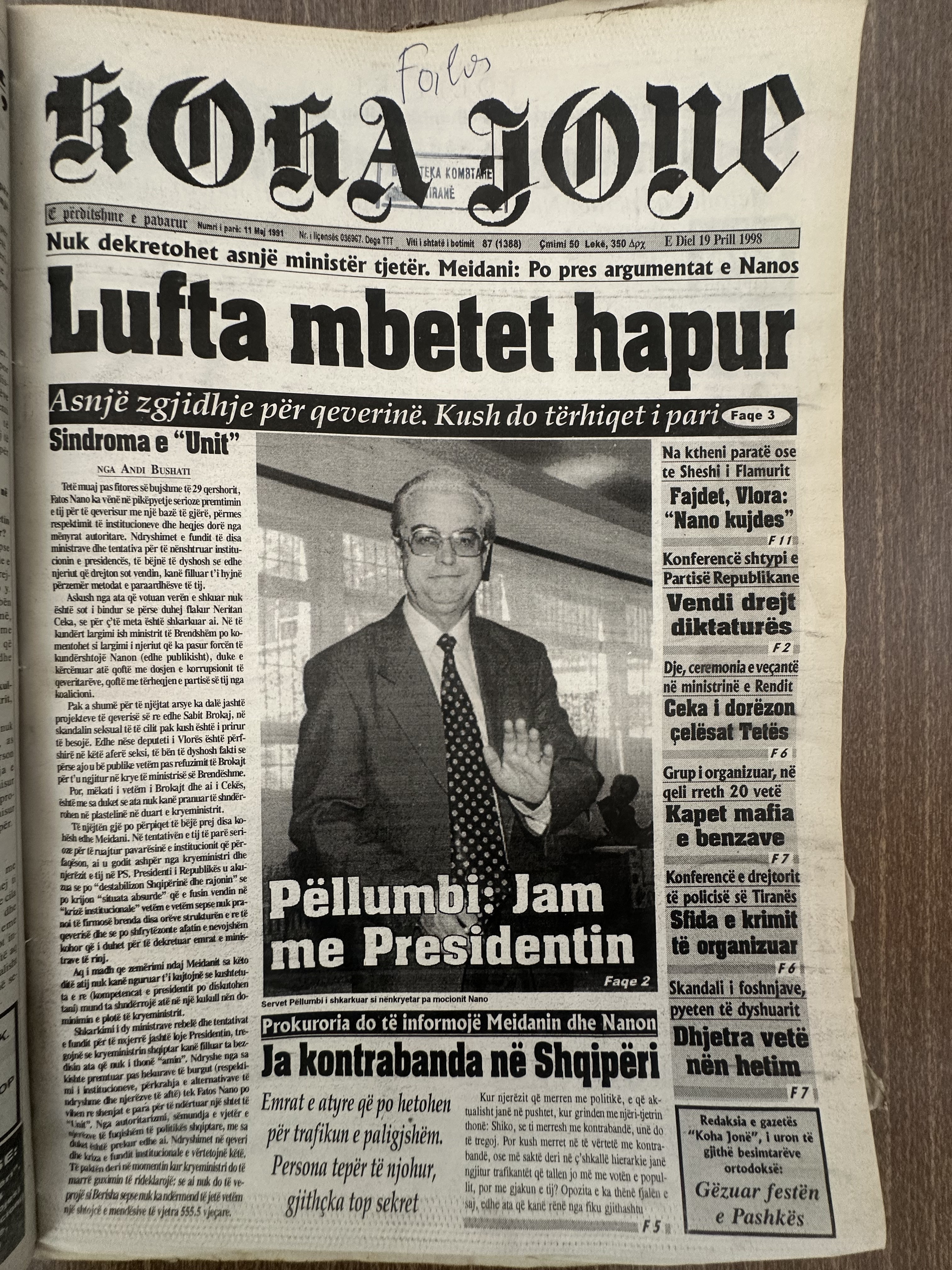 Koha Jonë 1998-04-19
