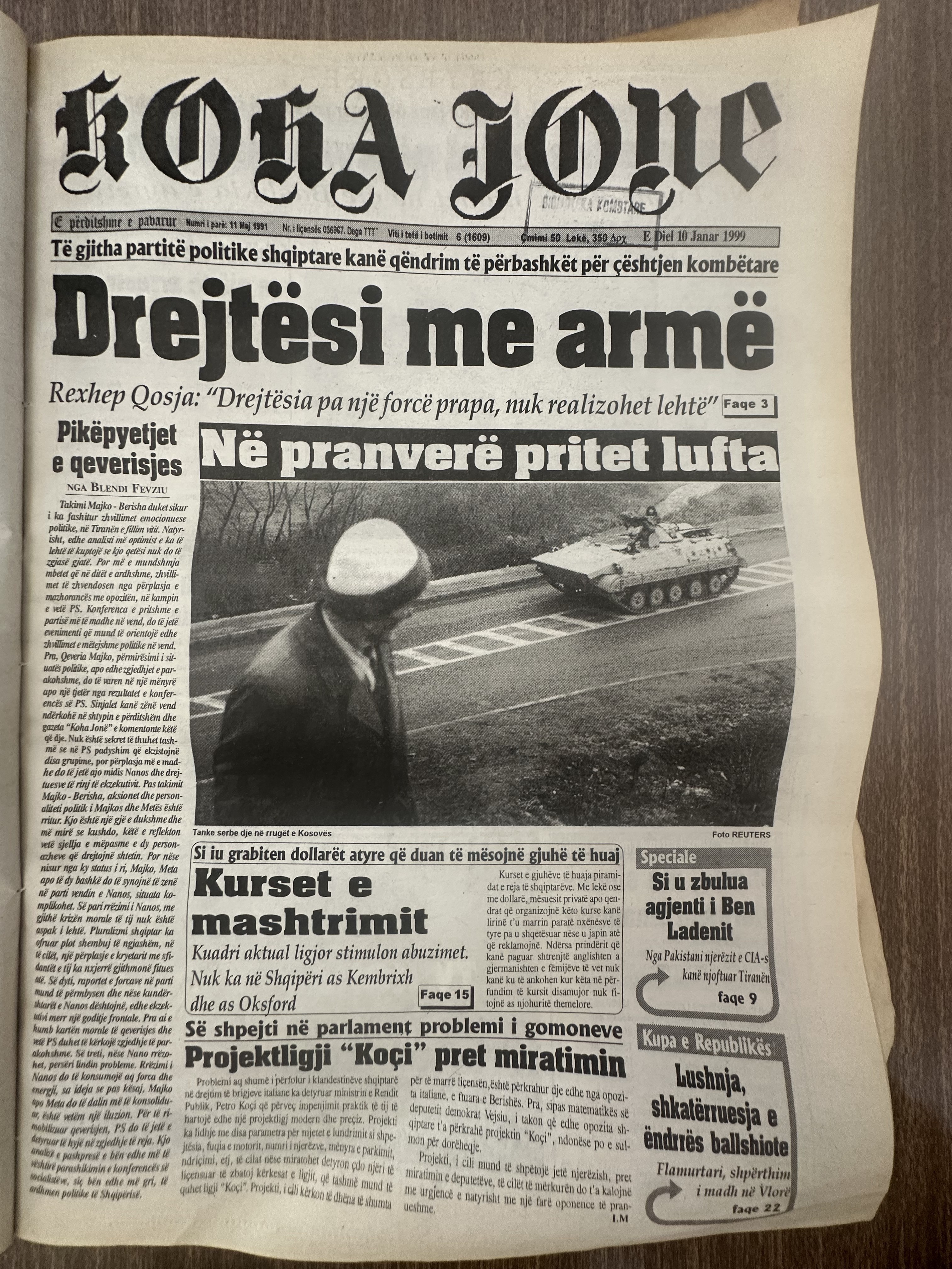 Koha Jonë 1999-01-10