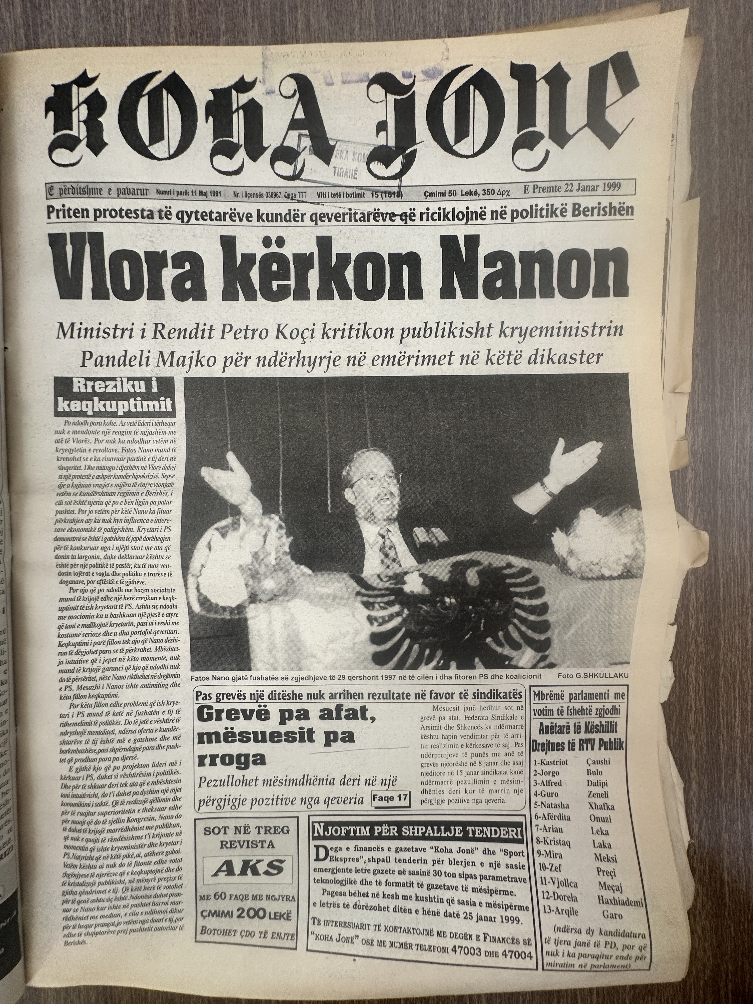 Koha Jonë 1999-01-22